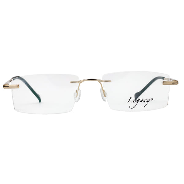 Inspira 4418D Frame Gold Unisex RimLess Metal Frame — Gold frame — view 3