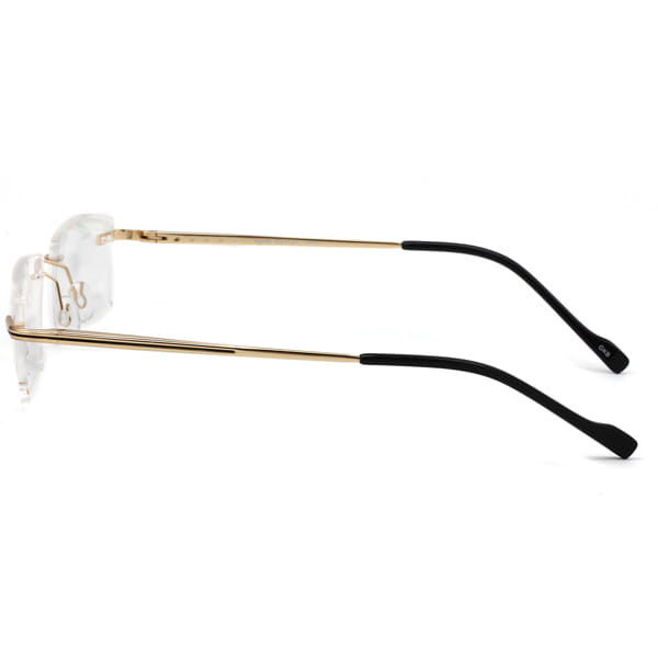 Inspira 4418D Frame Gold Unisex RimLess Metal Frame — Gold frame — view 4