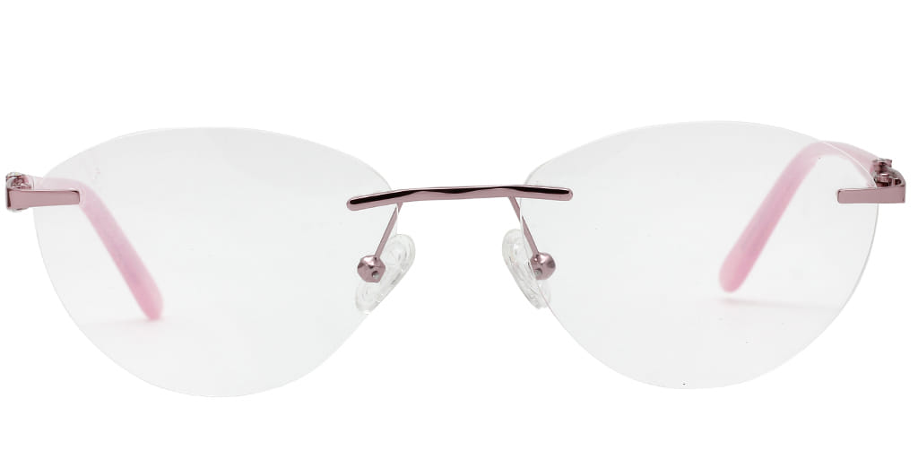 Inspira 2518G Frame Pink Female RimLess Metal
