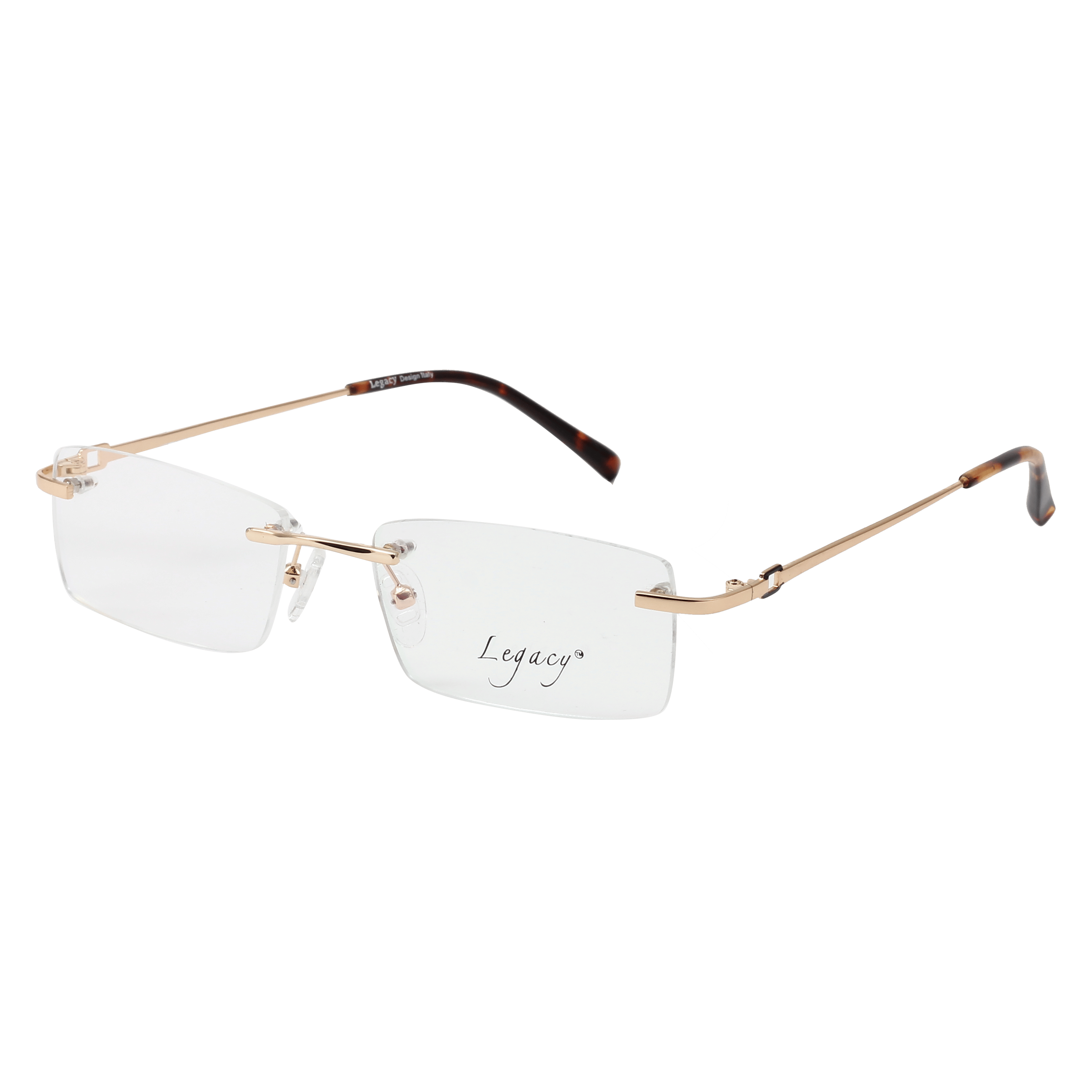 Inspira 5018D Frame Gold Unisex RimLess Metal — Gold frame
