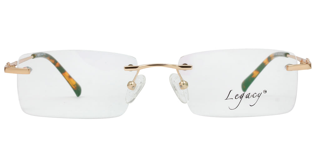Inspira 5018D Frame Gold Unisex RimLess Metal Frame — Gold frame — view 3