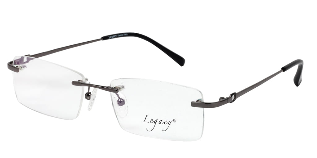 Inspira 5018D Frame Gun Metal Unisex RimLess Metal — Gun Metal frame