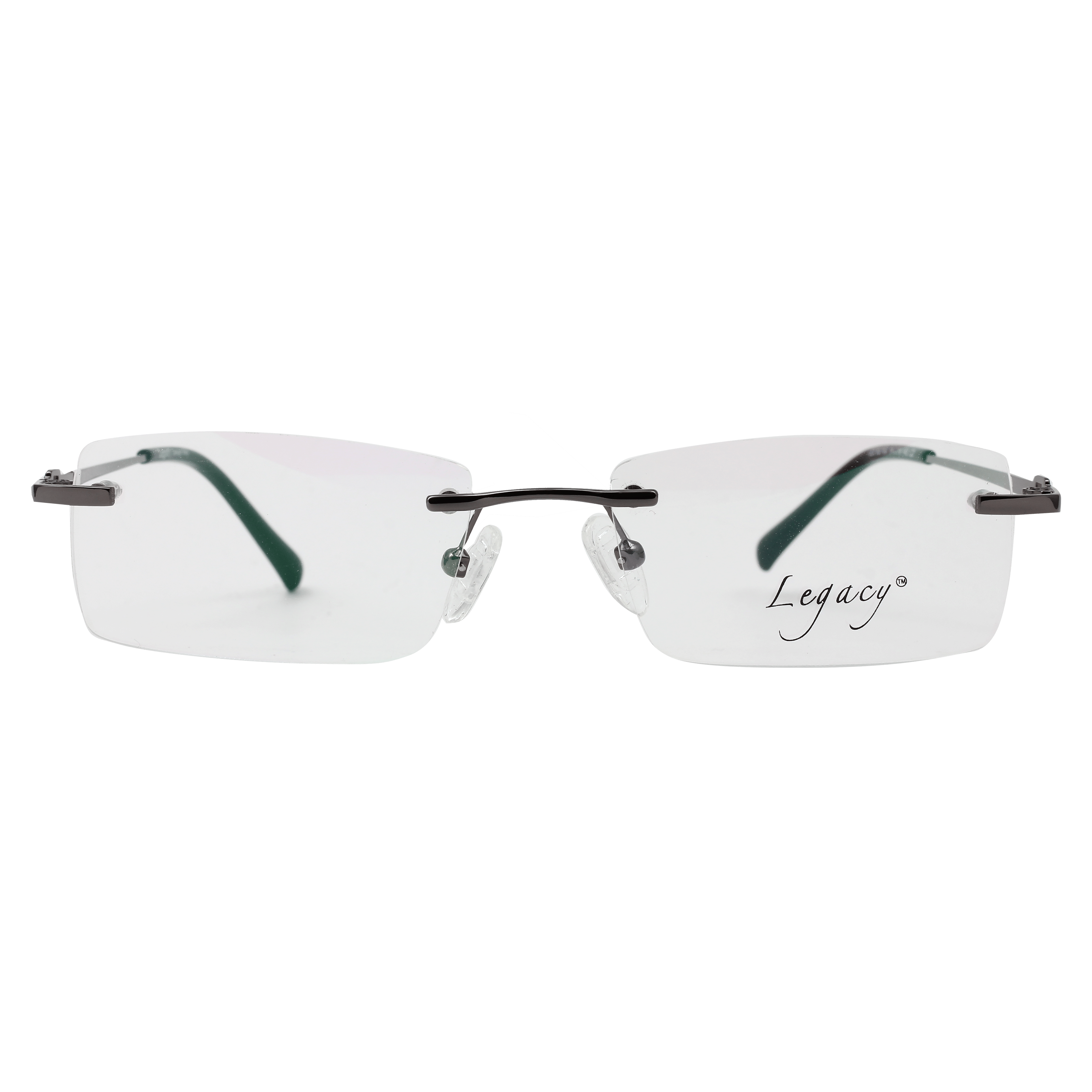 Inspira 5018D Frame Gun Metal Unisex RimLess Metal Frame — Gun Metal frame — view 5