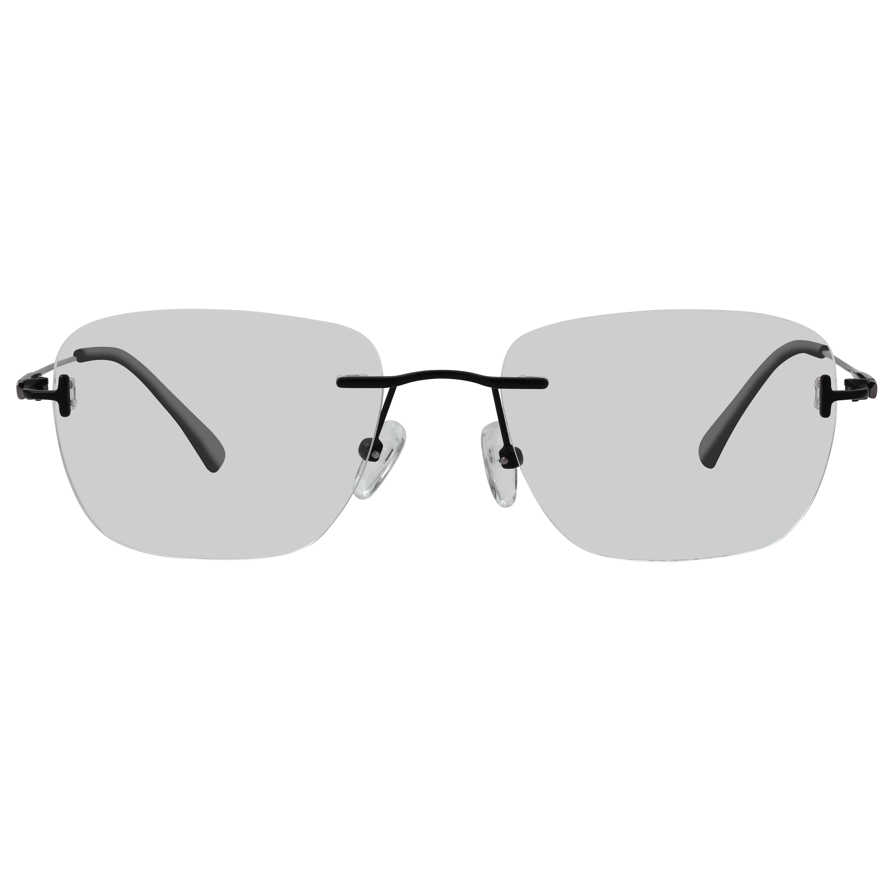 Inspira 0819D Frame Black Male RimLess Metal Frame — Black frame — view 2