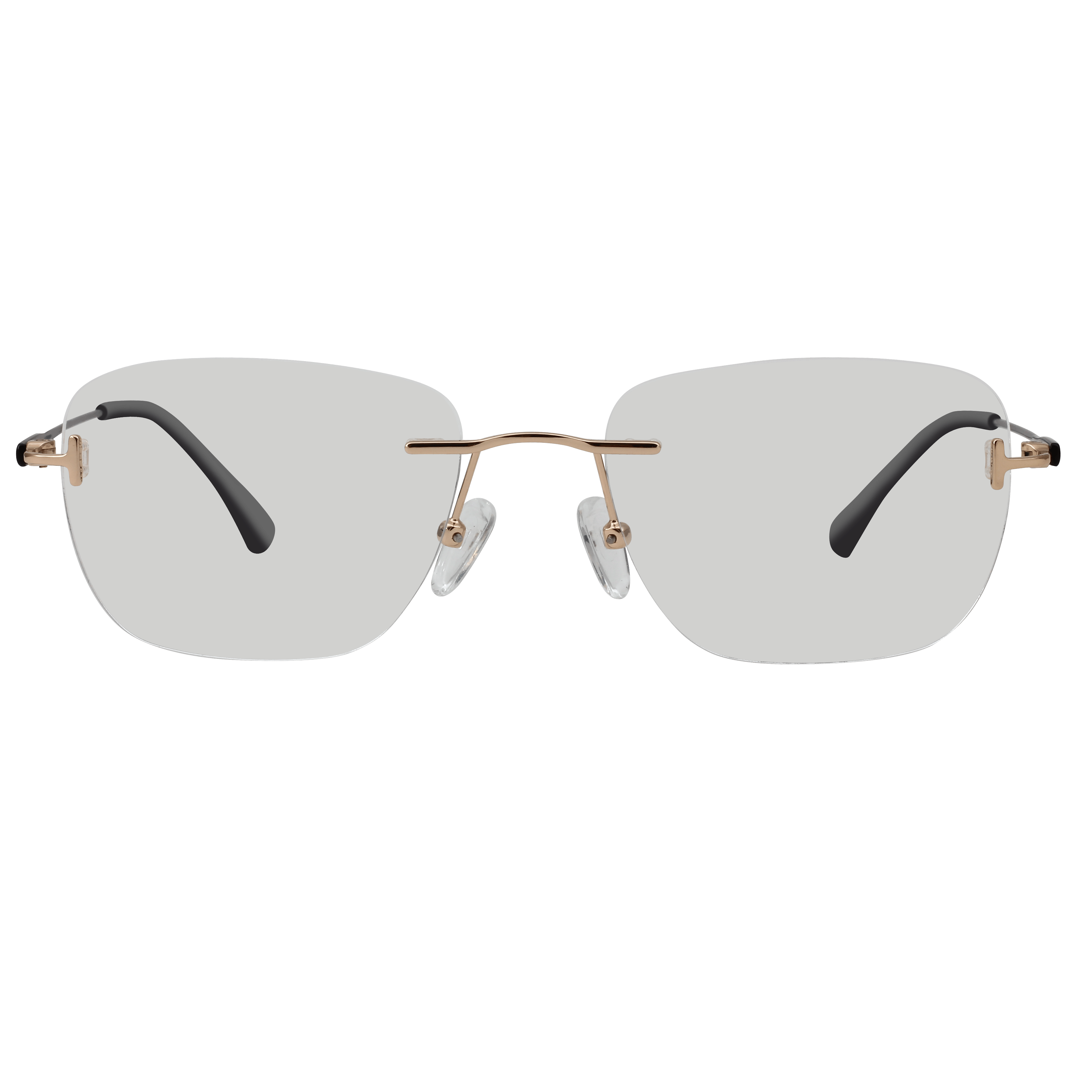 Inspira 0819D Frame Gold Male RimLess Metal Frame — Gold frame — view 2