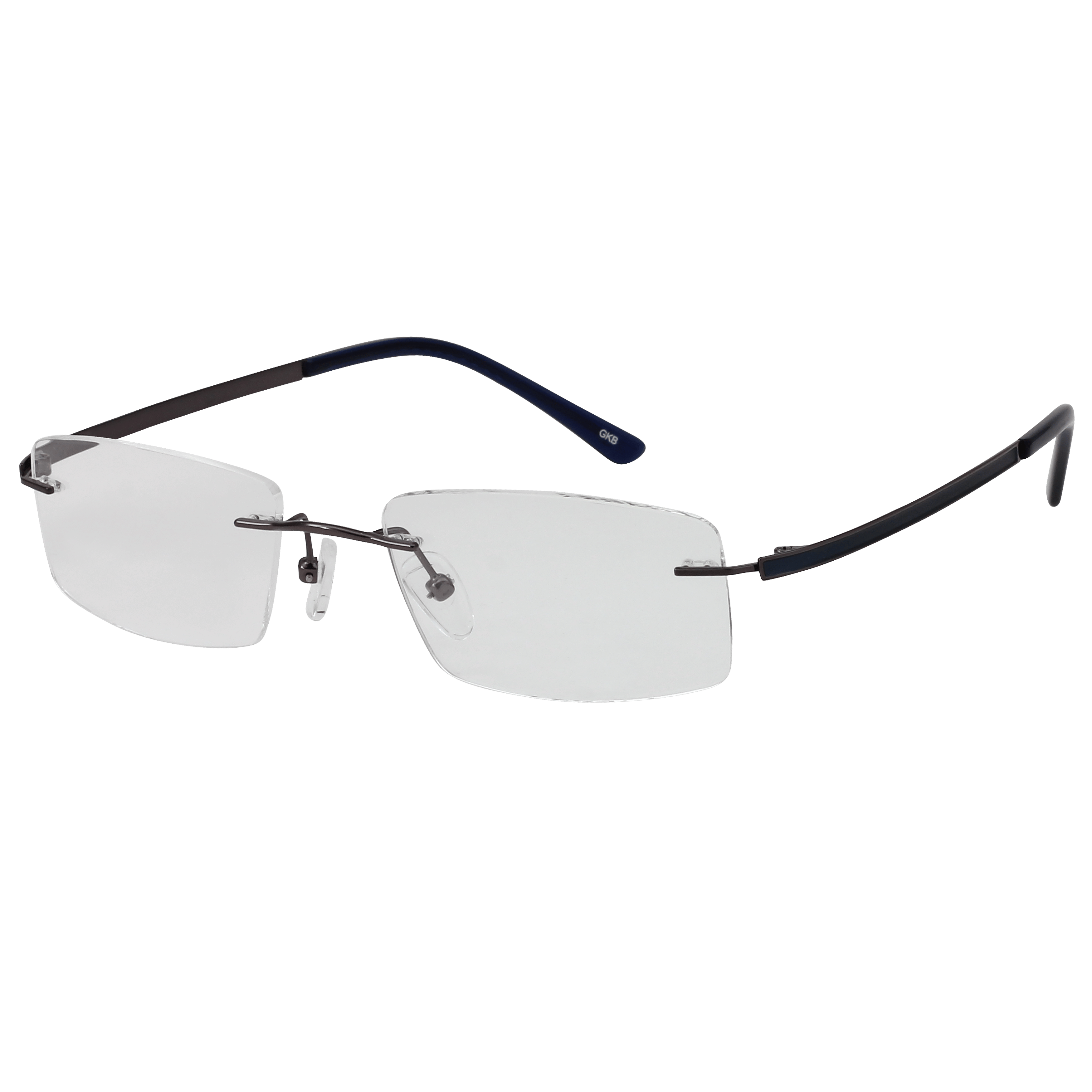 Inspira L6504 Frame Gun Metal Male RimLess Metal — Gun Metal frame
