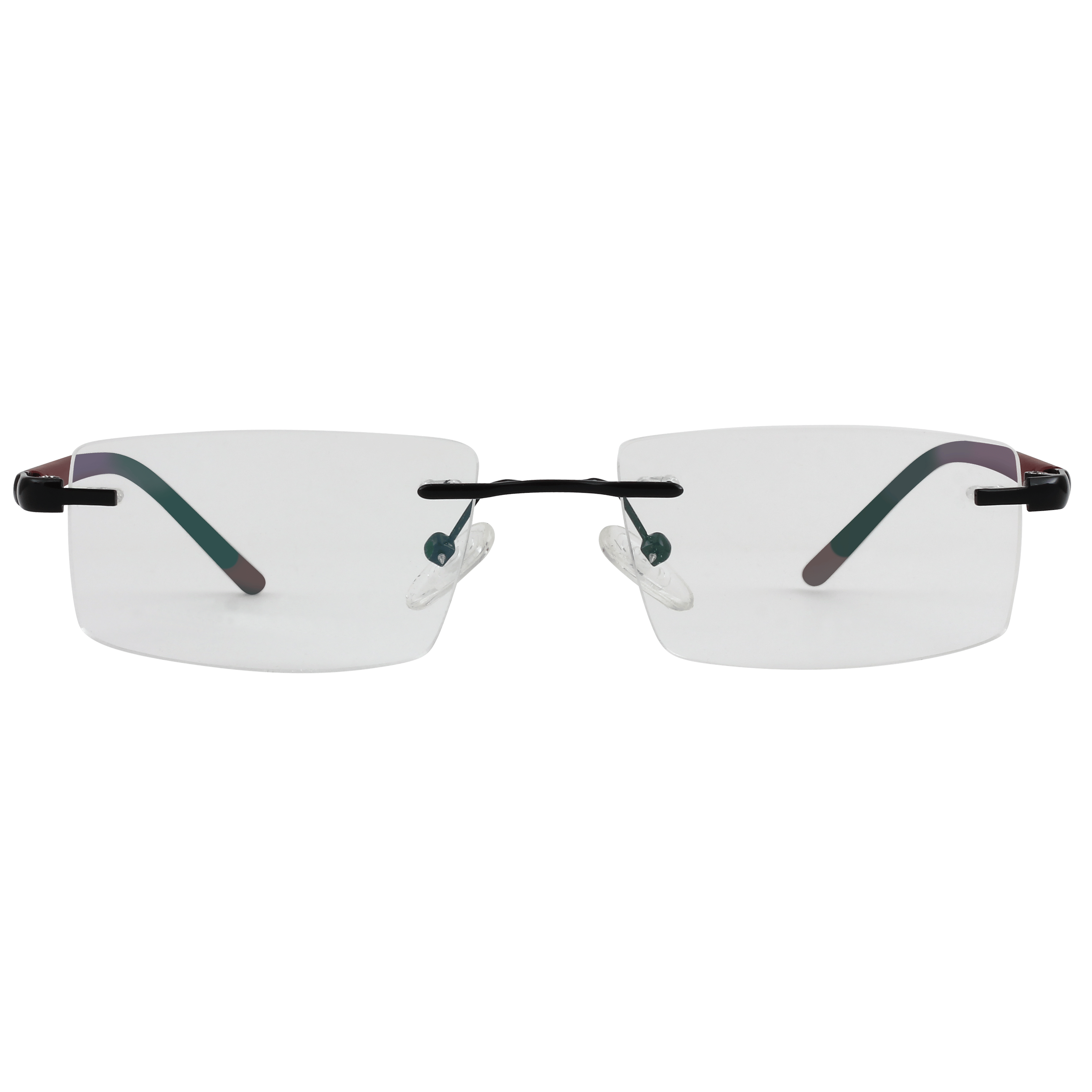 Inspira A2102 Frame Black Unisex Full Rubber Frame — Black frame — view 2