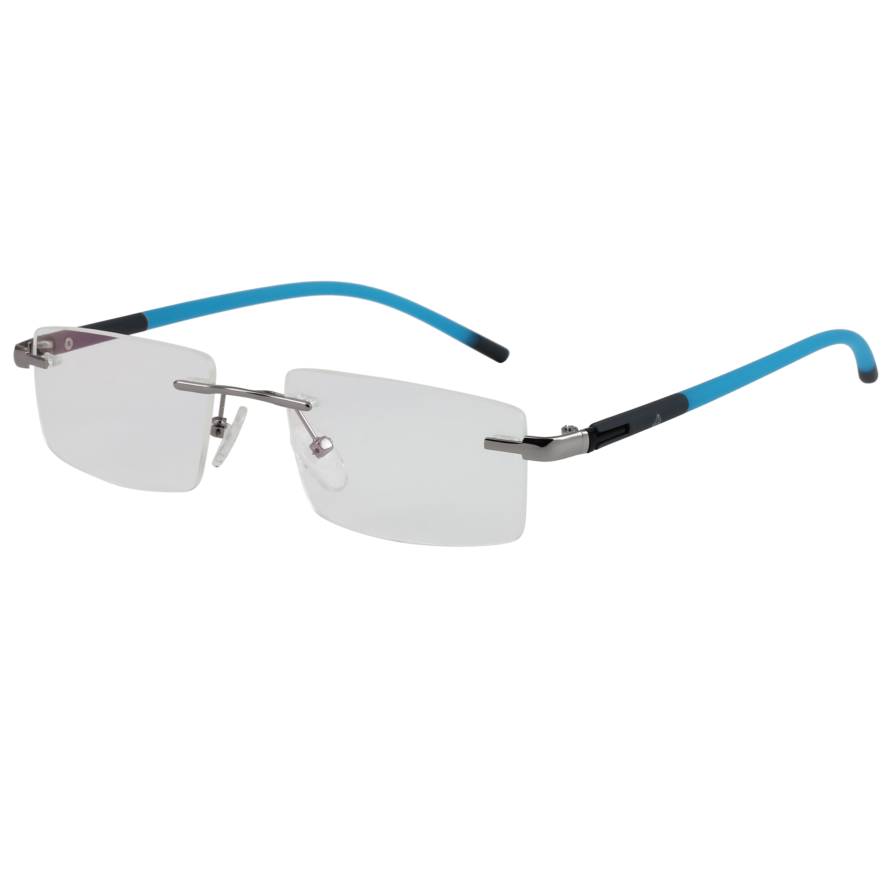 Inspira A2102 Frame Silver Unisex RimLess Rubber — Silver frame