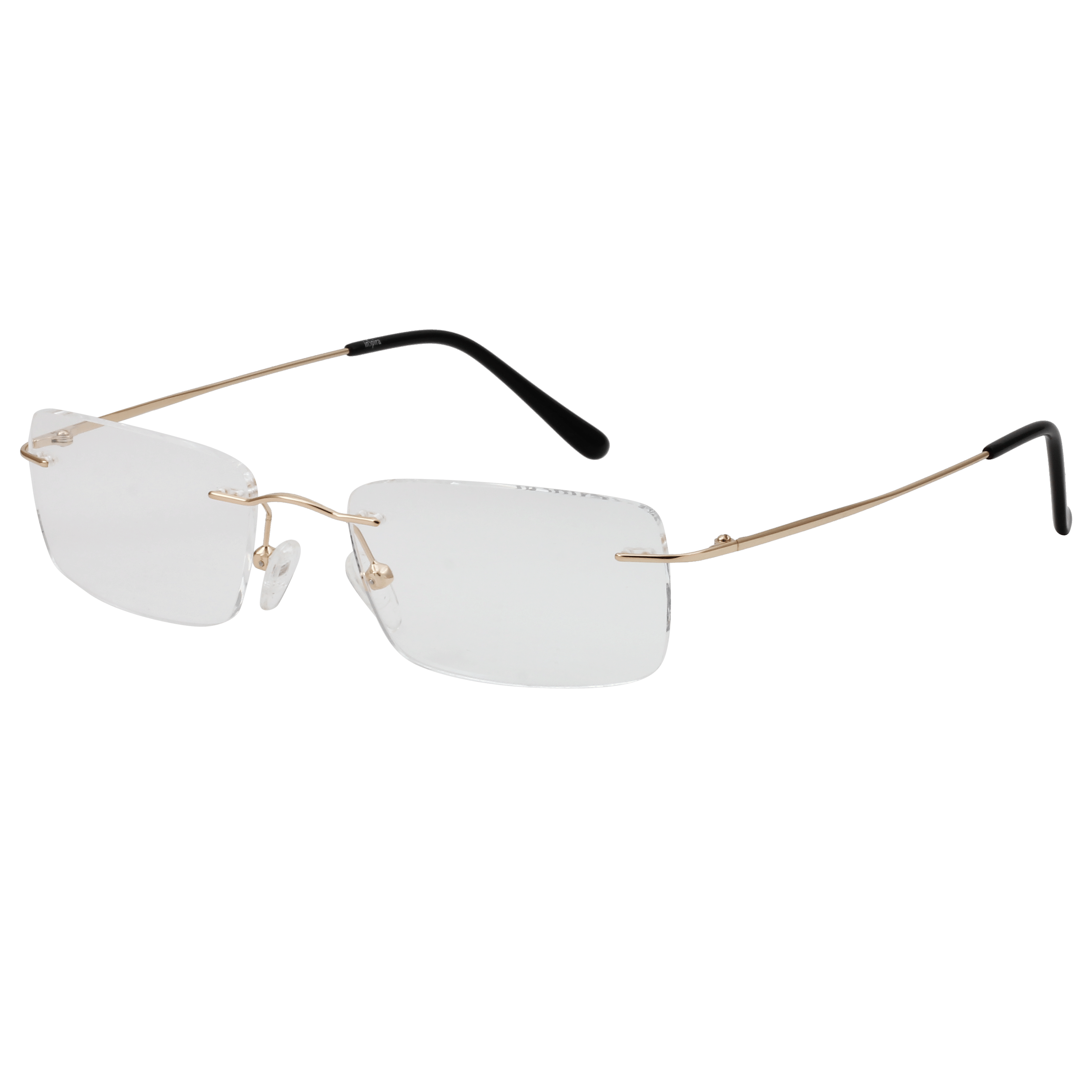 Inspira 6546 Frame Gold Unisex RimLess Metal — Gold frame