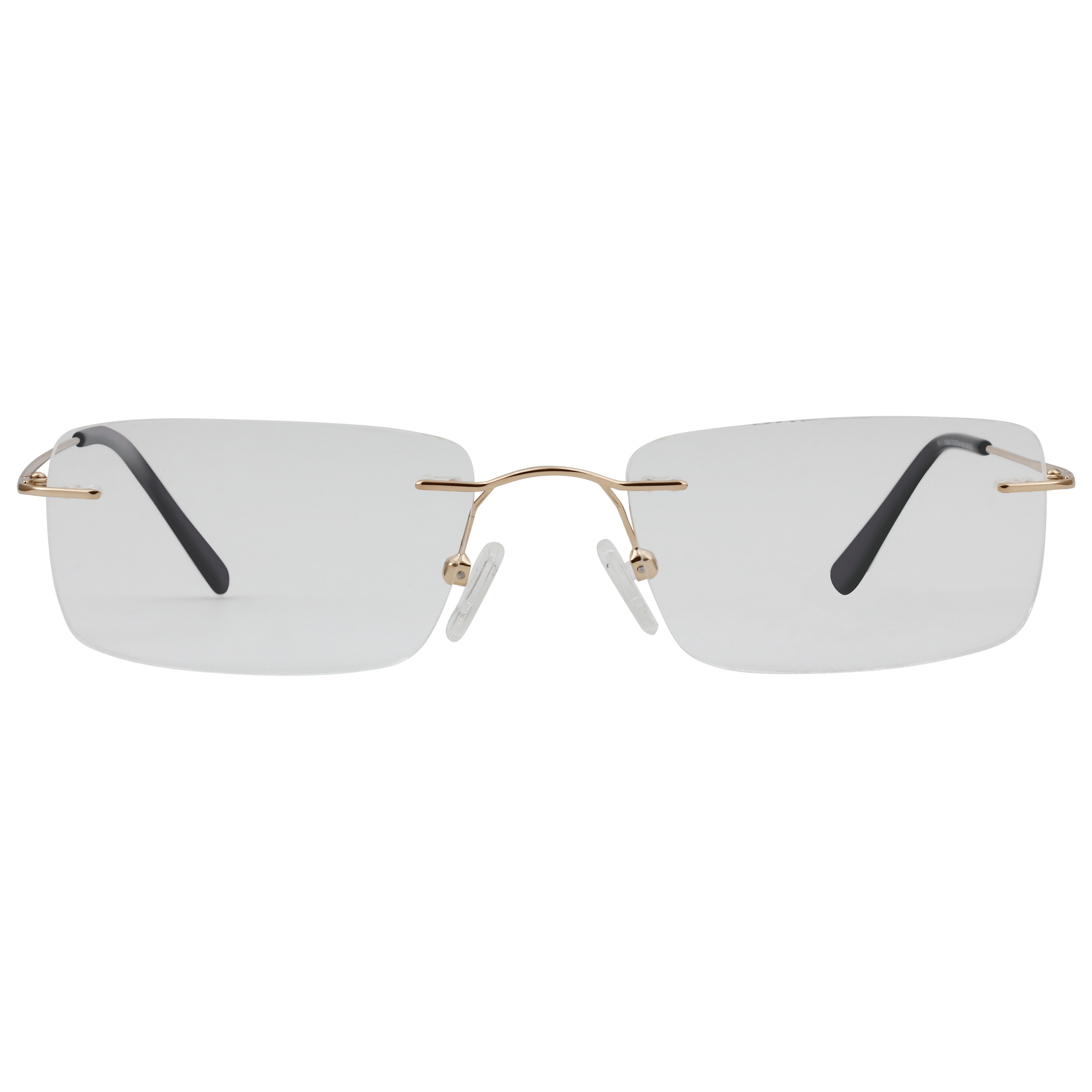 Inspira 6546 Frame Gold Unisex RimLess Metal Frame — Gold frame — view 2