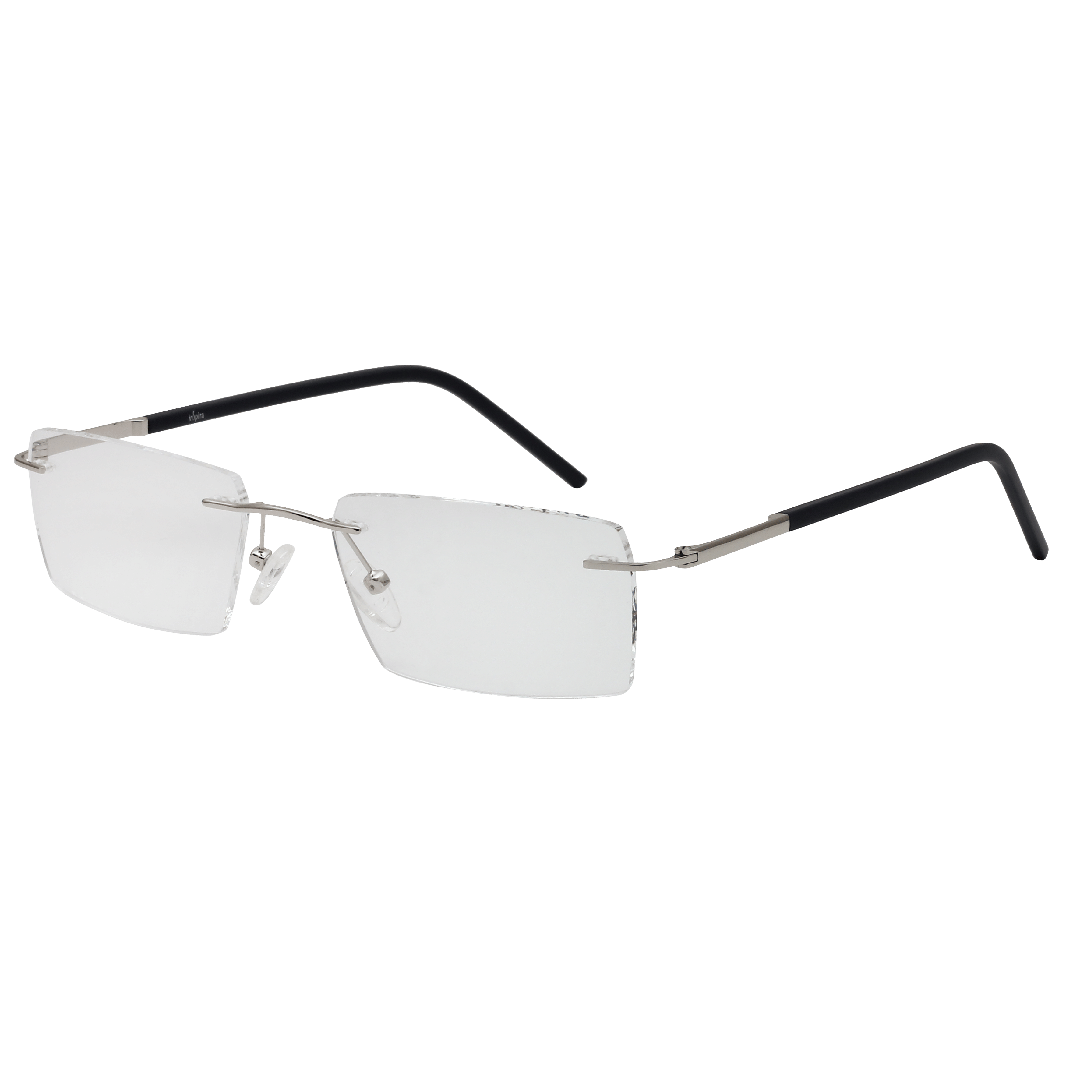 Inspira 6543 Frame Silver Male RimLess Metal — Silver frame
