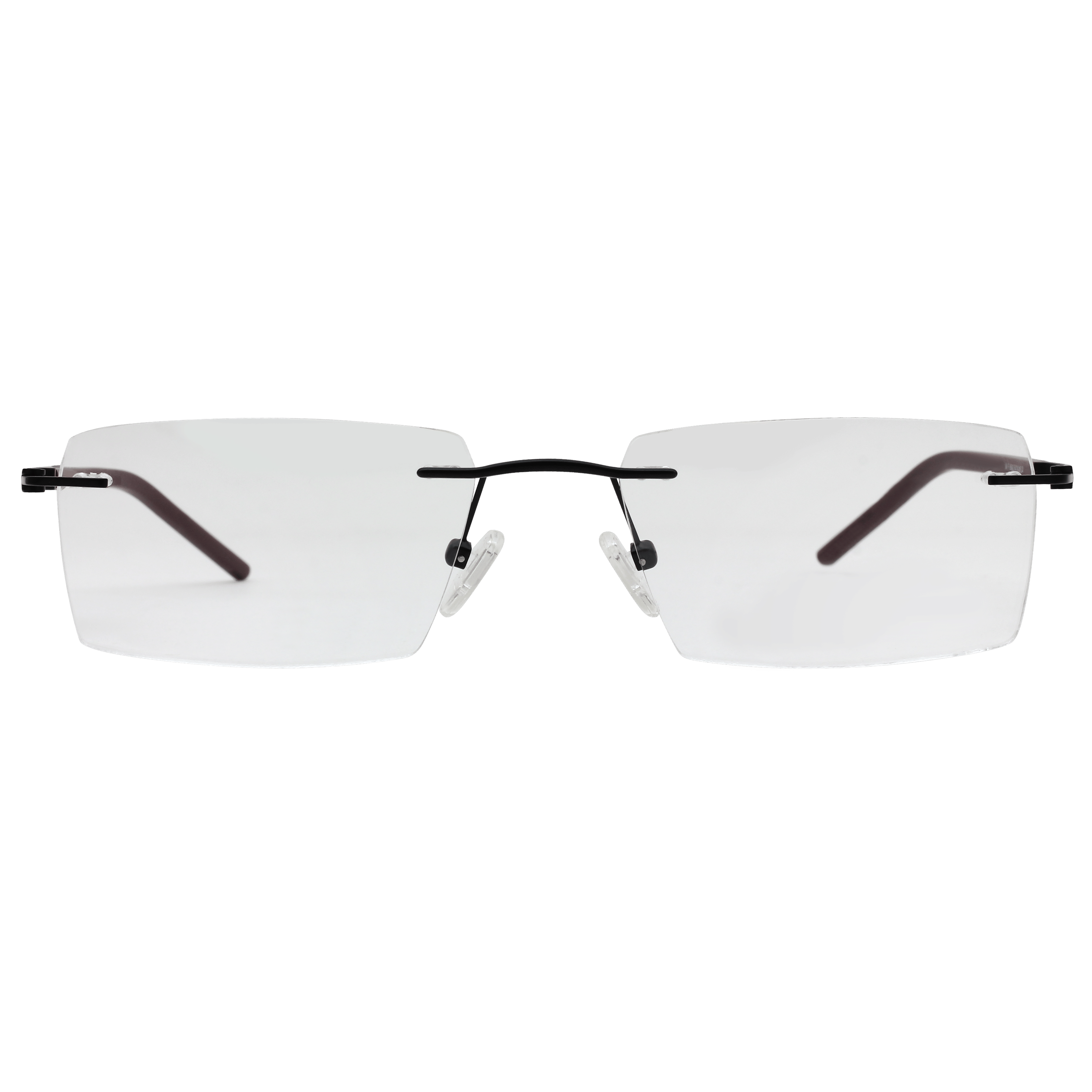 Inspira 6543 Frame Black Male RimLess Metal Frame — Black frame — view 2