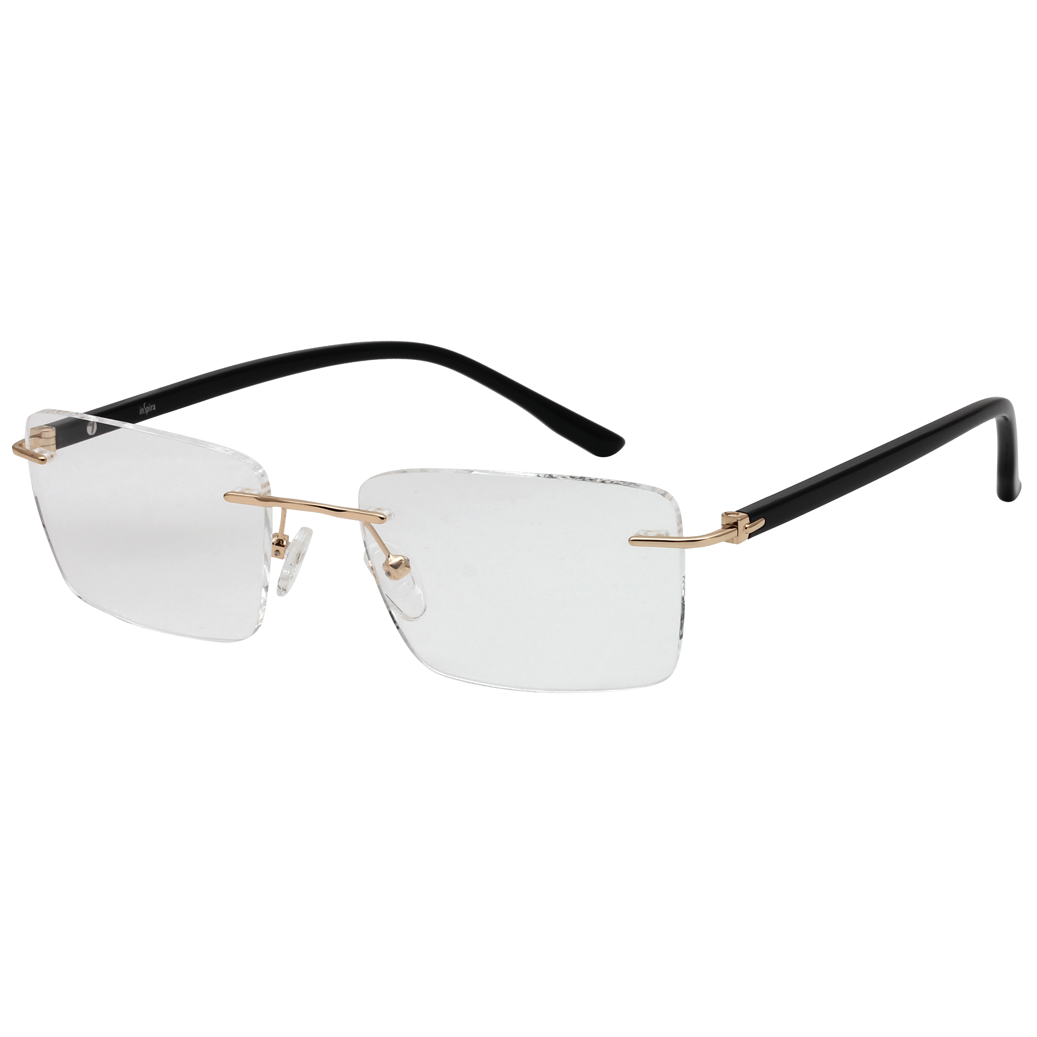 Inspira 6551 Frame Gold Male RimLess Shell — Gold frame