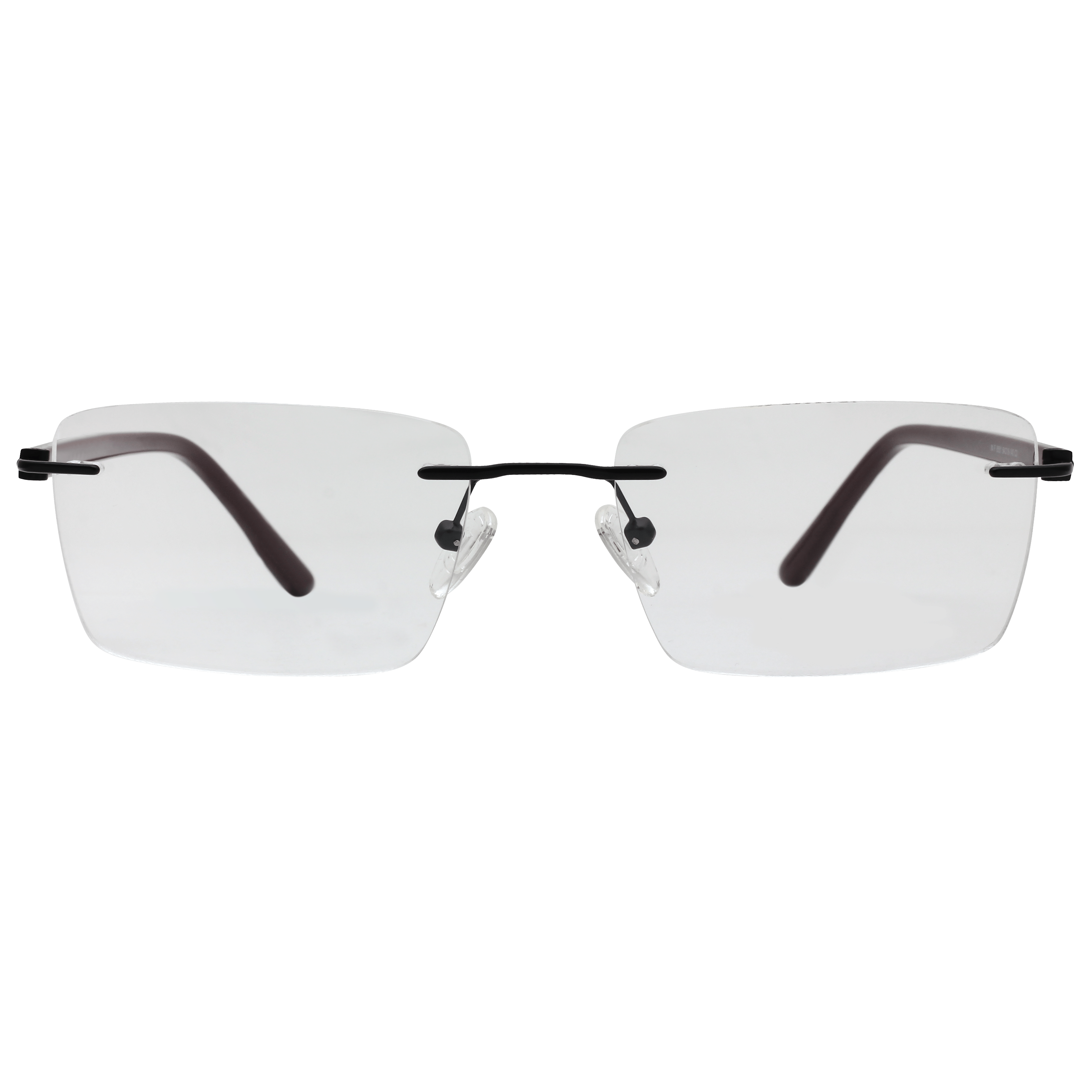 Inspira 6551 Frame Black Male RimLess Shell Frame — Black frame — view 2