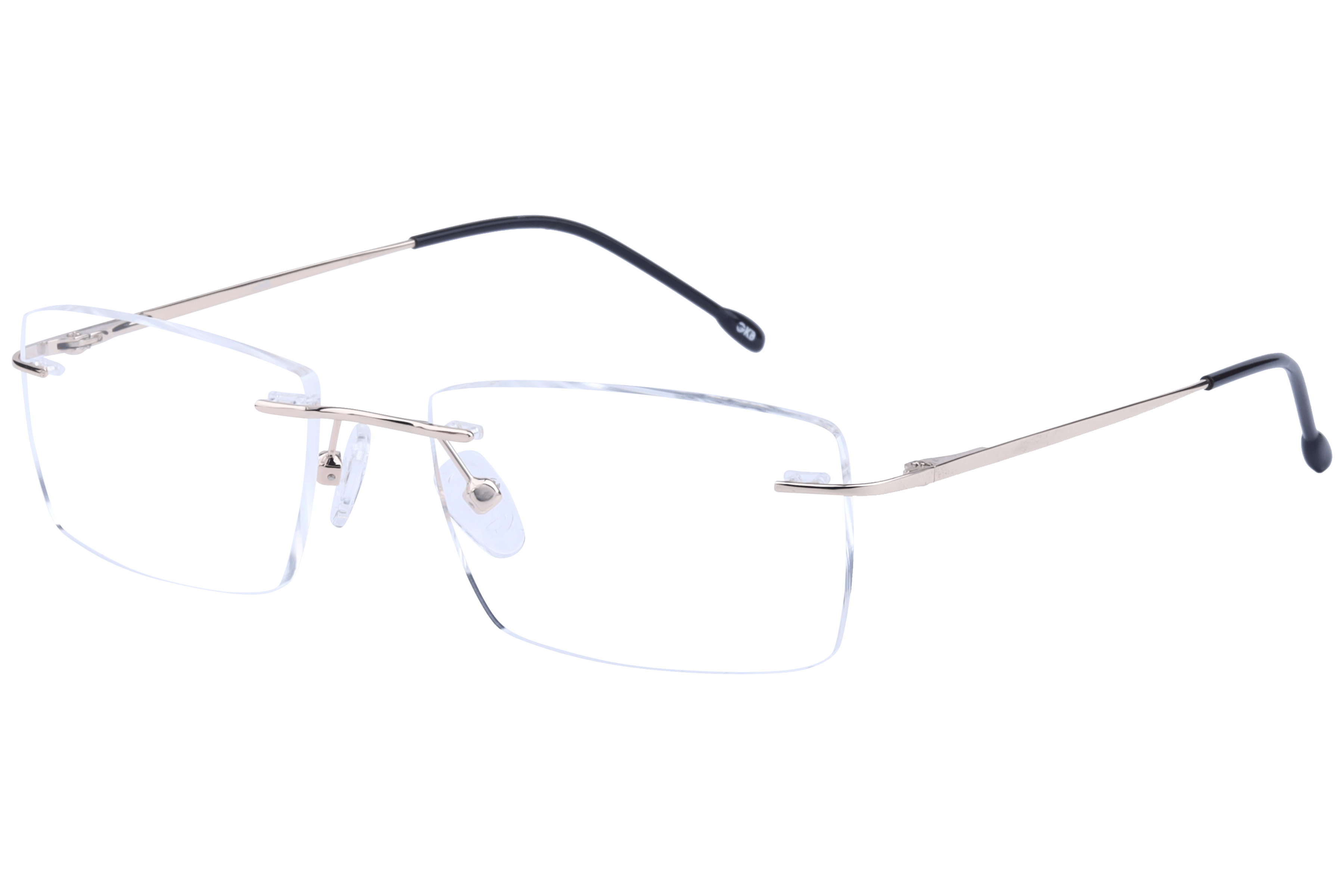Inspira 15005-CY Frame Gold Unisex RimLess Metal — Gold frame