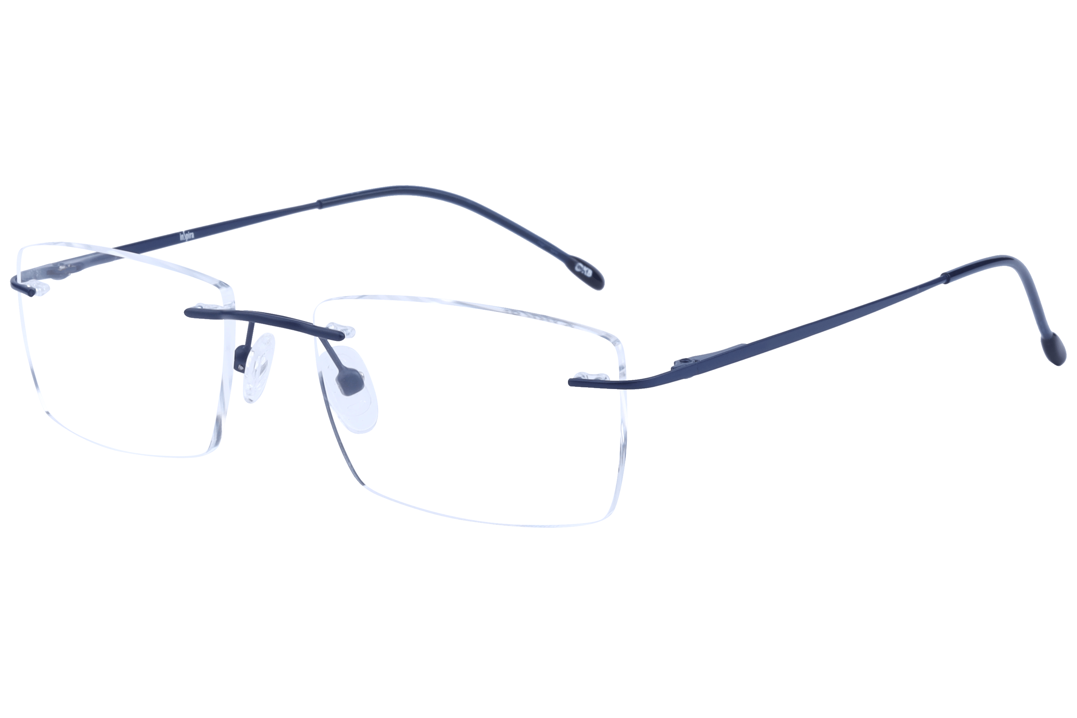 Inspira 15005-CY Frame Matt Blue Unisex RimLess Metal — Matt Blue frame