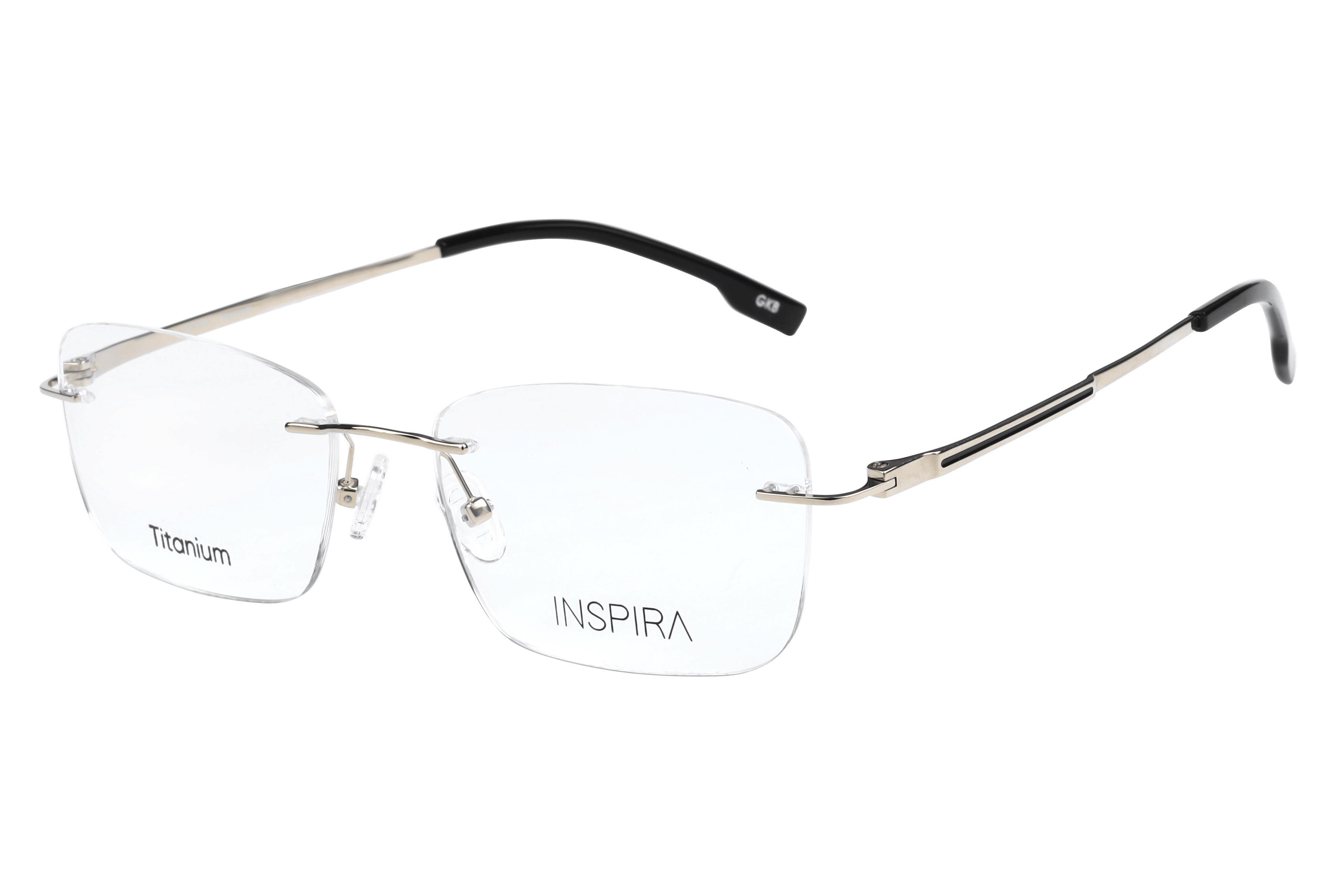 Inspira TC-007 Frame Gold Male RimLess Titanium — Gold frame