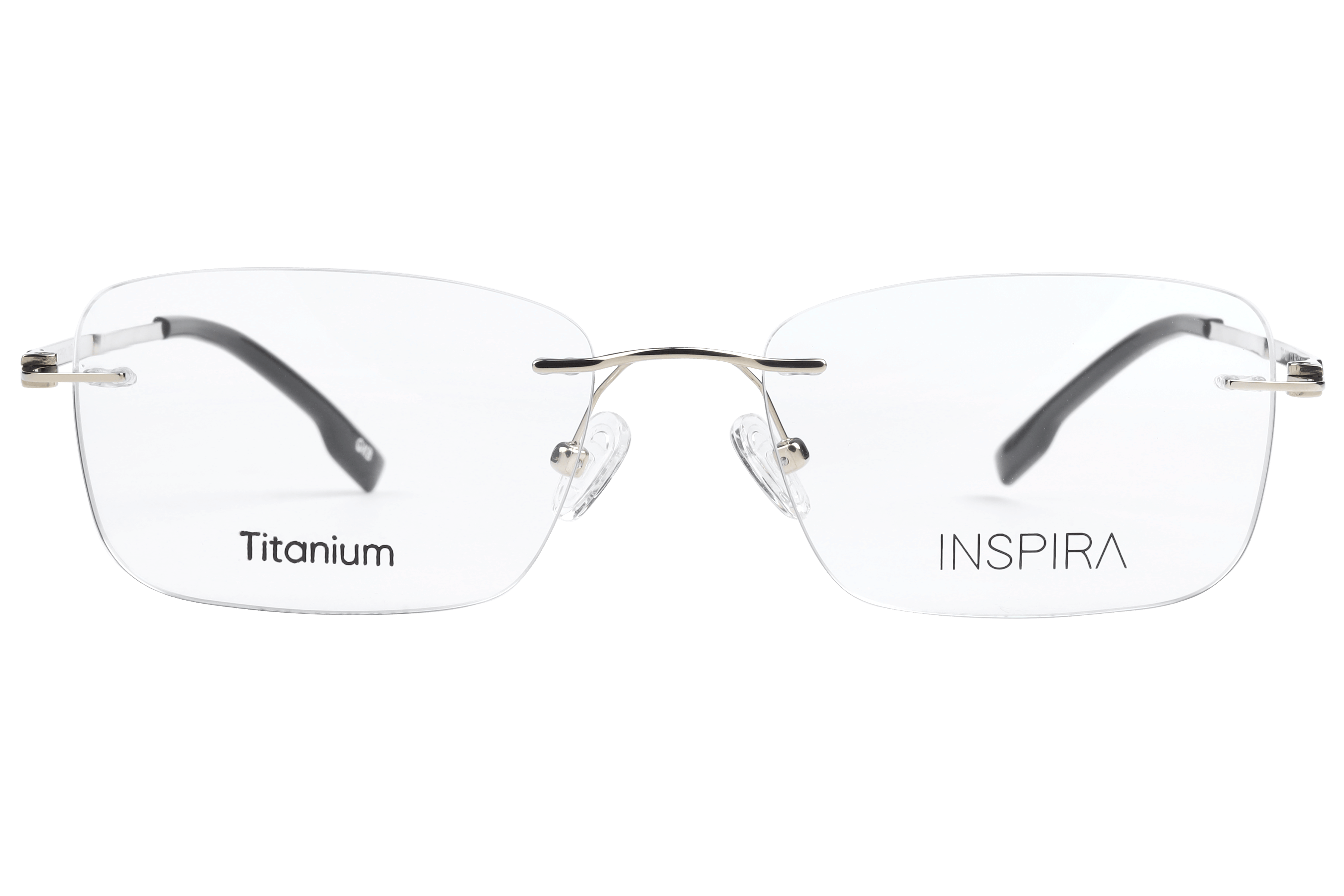 Inspira TC-007 Frame Gold Male RimLess Titanium Frame — Gold frame — view 2