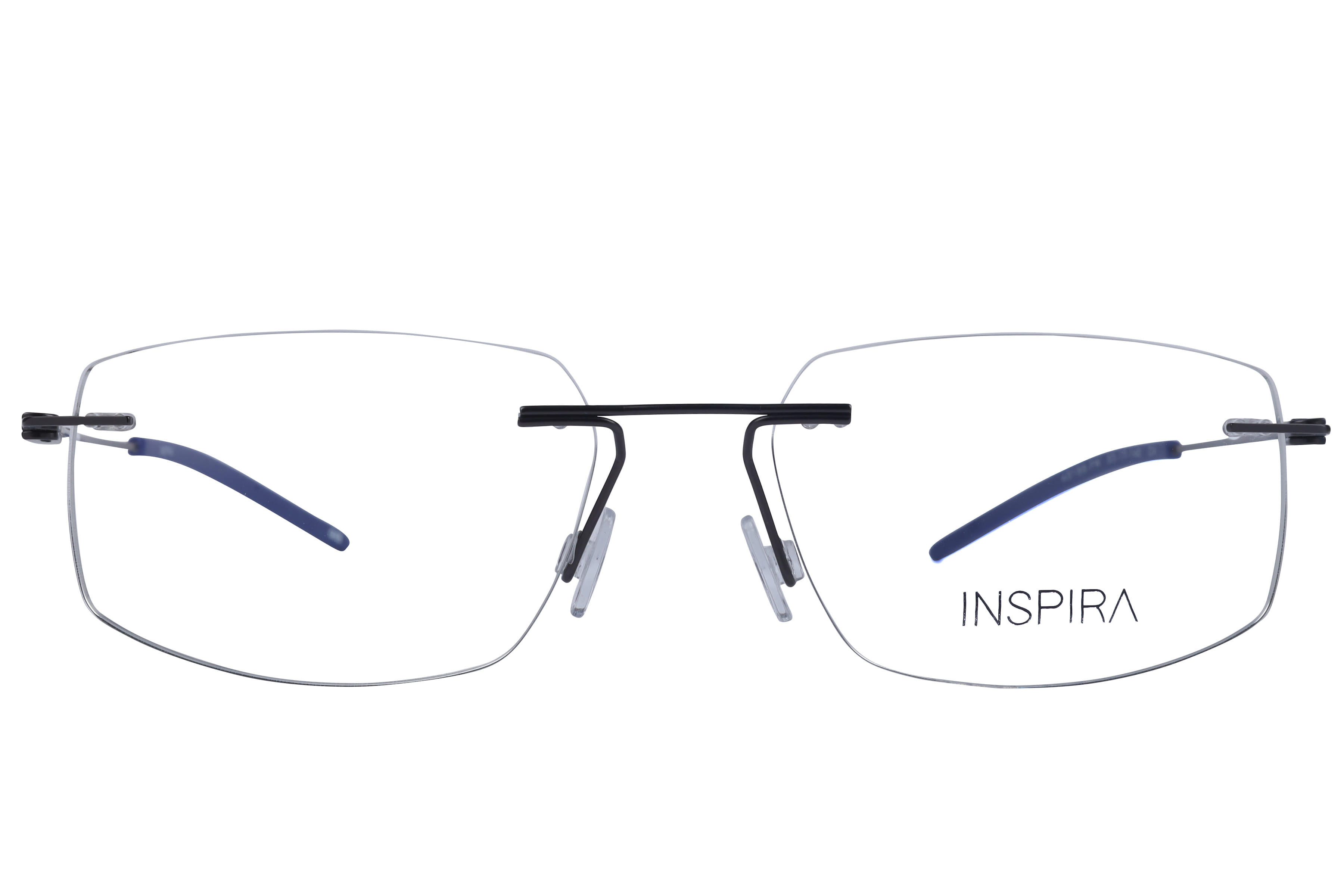Inspira 40188-FW Frame Gun Metal Unisex RimLess Metal — Gun Metal frame