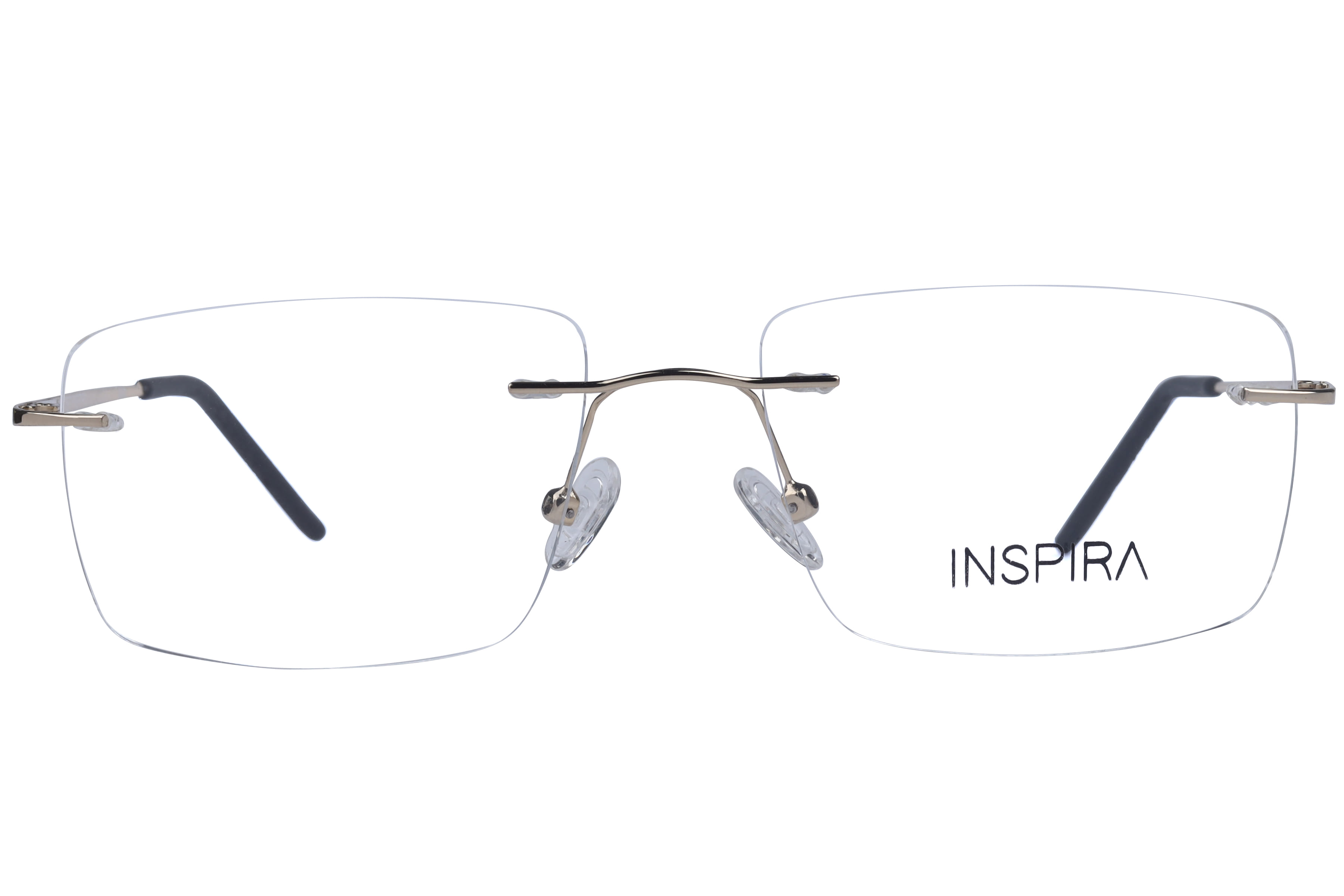 Inspira 15014 Frame Gold Male RimLess Metal — Gold frame