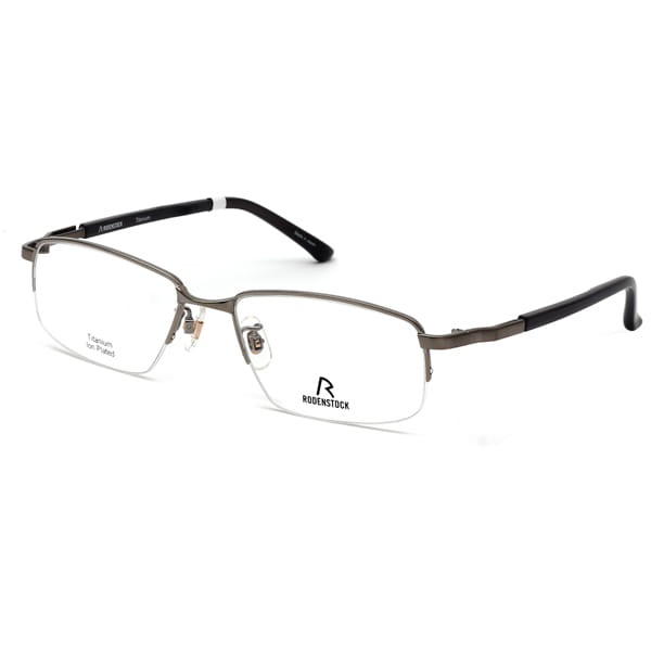 Rodenstock N R 0503 Frame Grey Male Supra Shell — Brown frame
