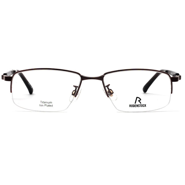 Rodenstock N R 0503 Frame Brown Male Supra Titanium — Brown frame