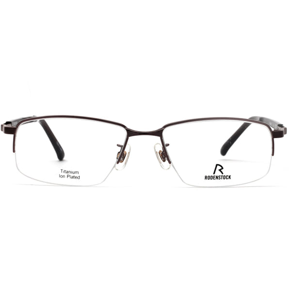 Rodenstock N R 0503 Frame Brown Male Supra Titanium — Brown frame