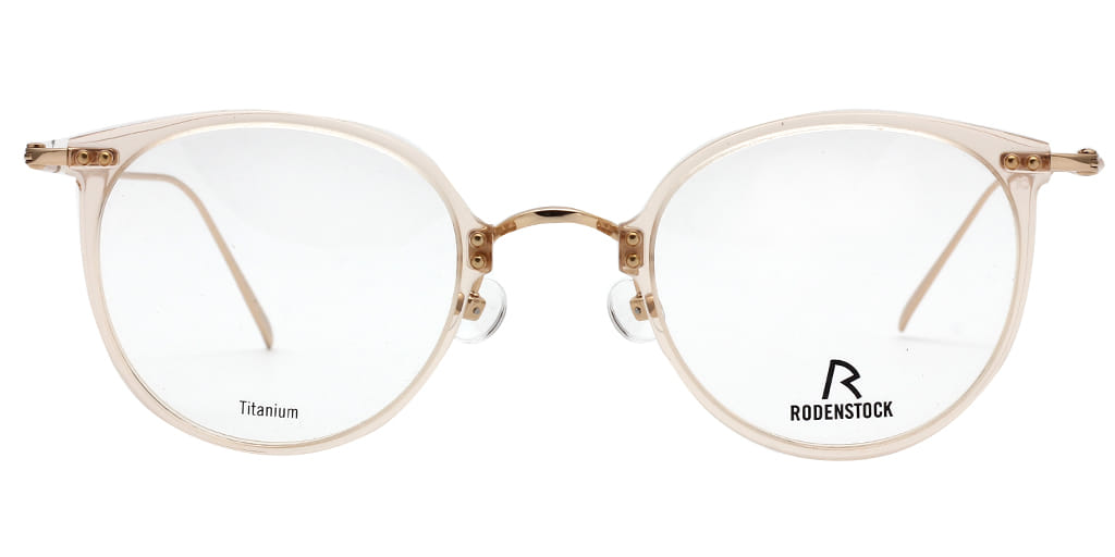 Rodenstock N R 7079 Frame Brown Unisex Full Titanium — Brown frame