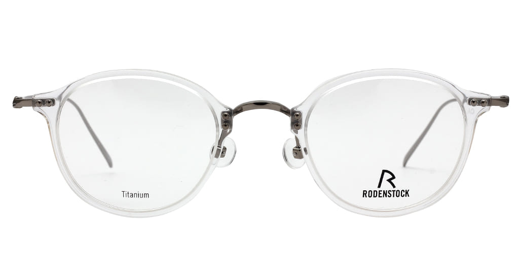 Rodenstock N R 7059 Frame Transparent Unisex Full Metal — Transparent frame