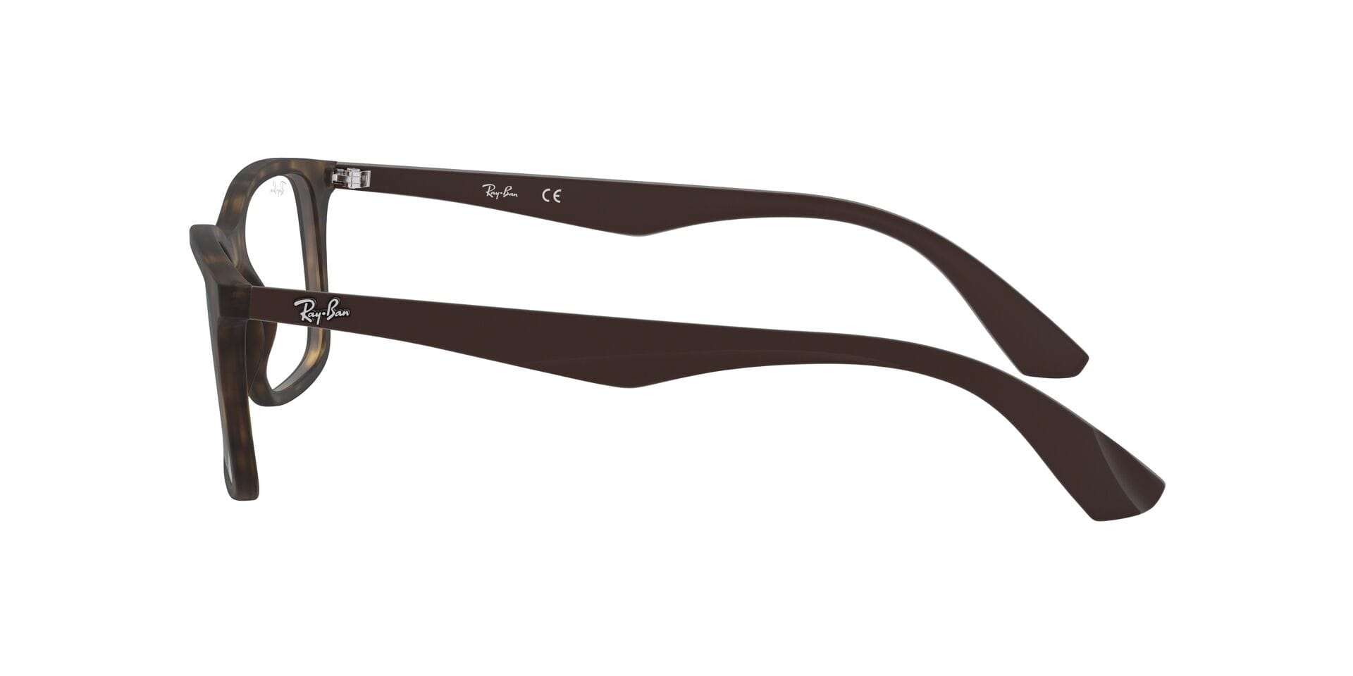 Rayban RB 7047 Frame Brown Male Full Shell Frame — view 3
