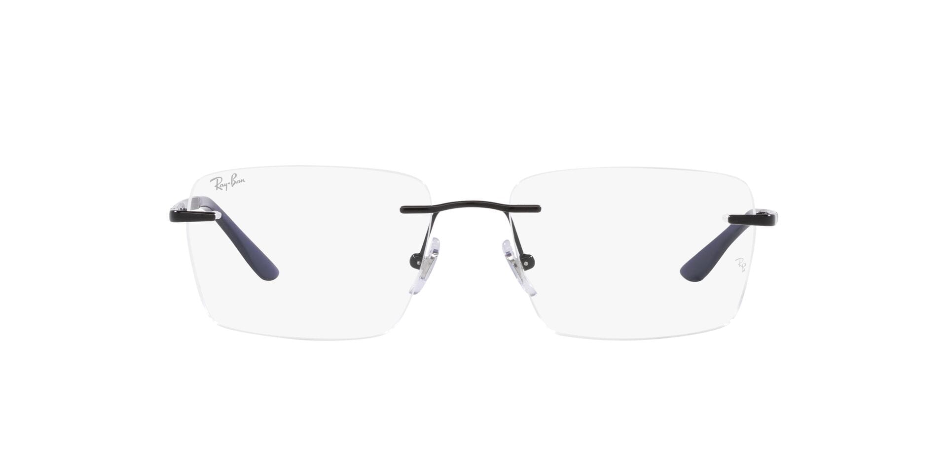 Rayban 0RX6506I Frame Black Male RimLess Metal Frame — Black frame — view 2