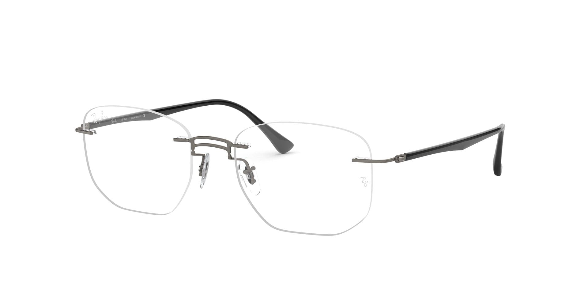 Rayban RB8757 Frame Grey Male RimLess Shell — Grey frame