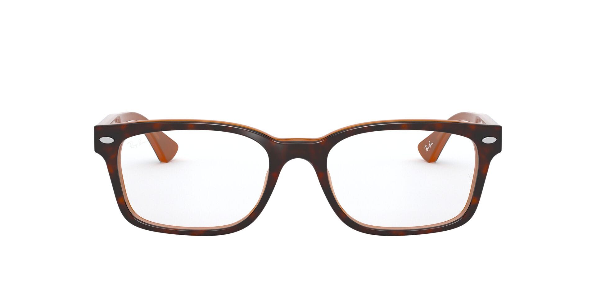 Rayban RX5286 Frame Brown Male Full Shell Frame — Brown frame — view 3