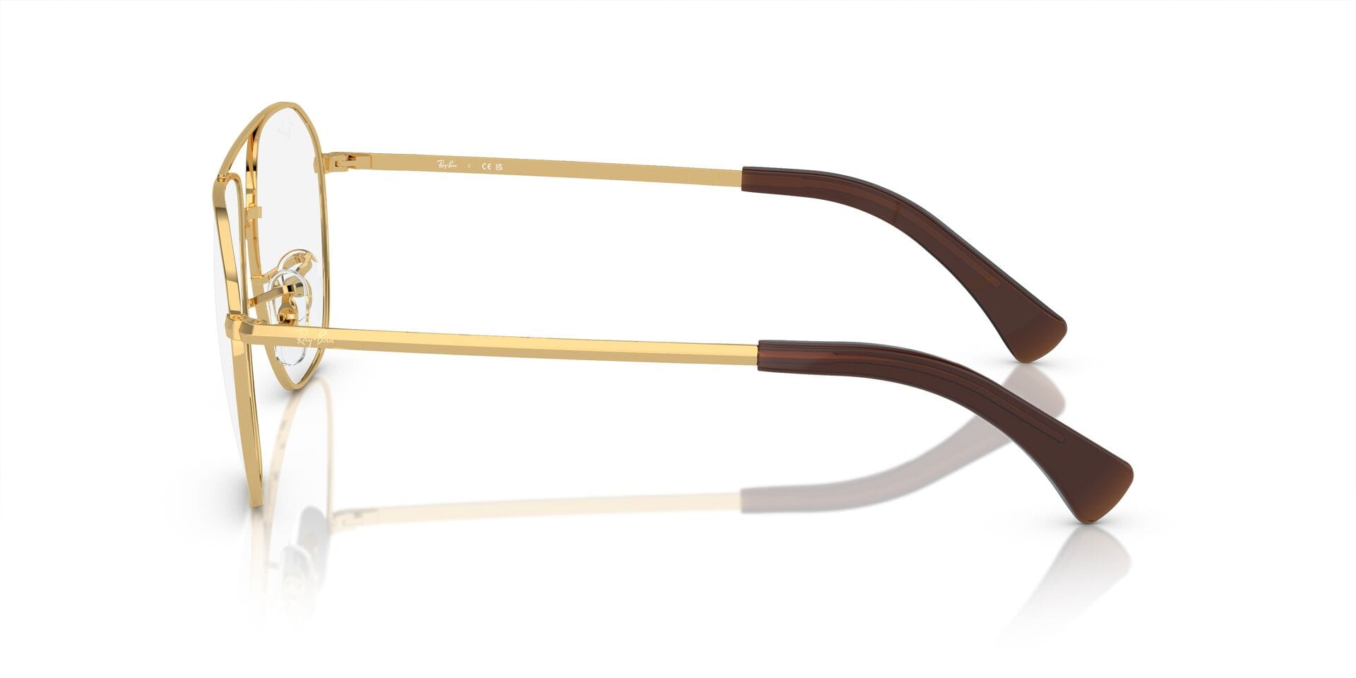 Rayban 0RB6514I Frame Gold Unisex Full Metal Frame — Gold frame — view 3