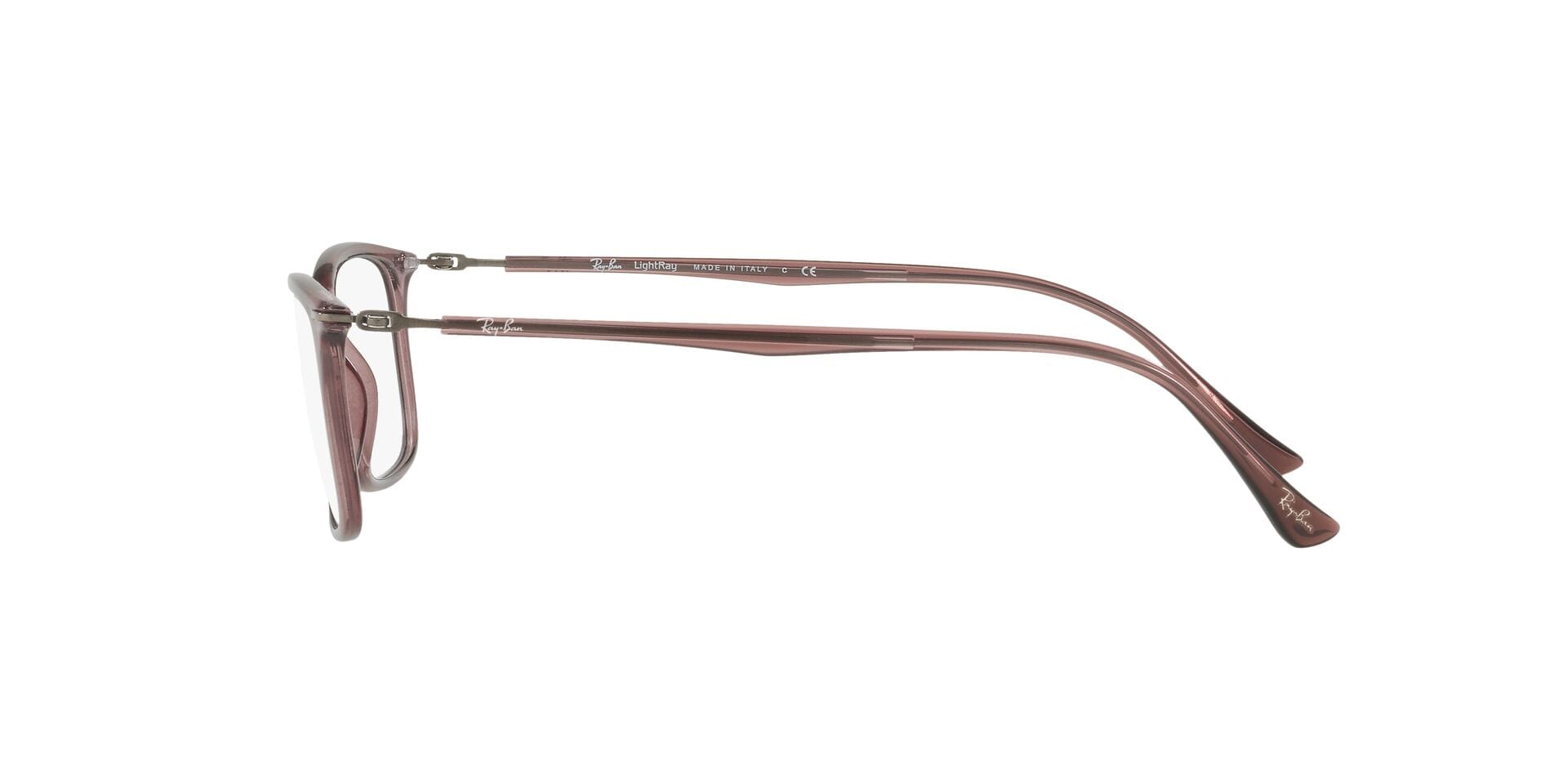 Rayban RB 7031 Frame Brown Male Full Shell Frame — Brown frame — view 3