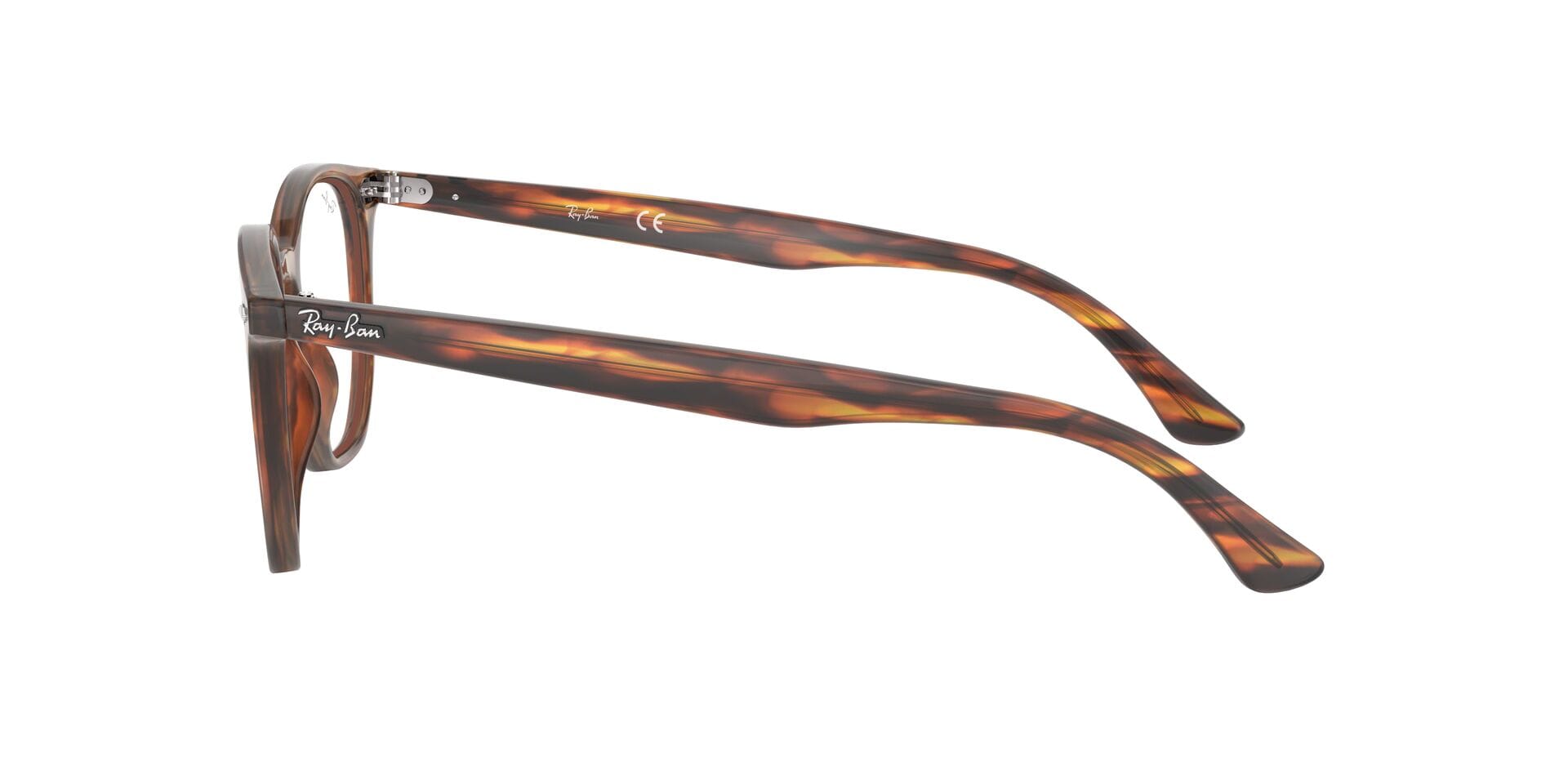 Rayban RB7151 Frame Brown Male Full Shell Frame — Brown frame — view 3