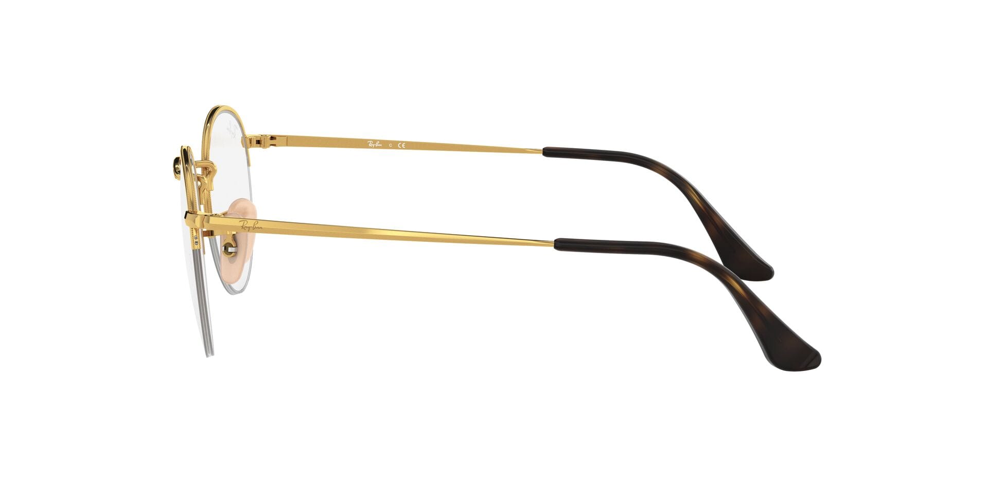 Rayban RX3947V Frame Gold Male Supra Metal Frame — Gold frame — view 4
