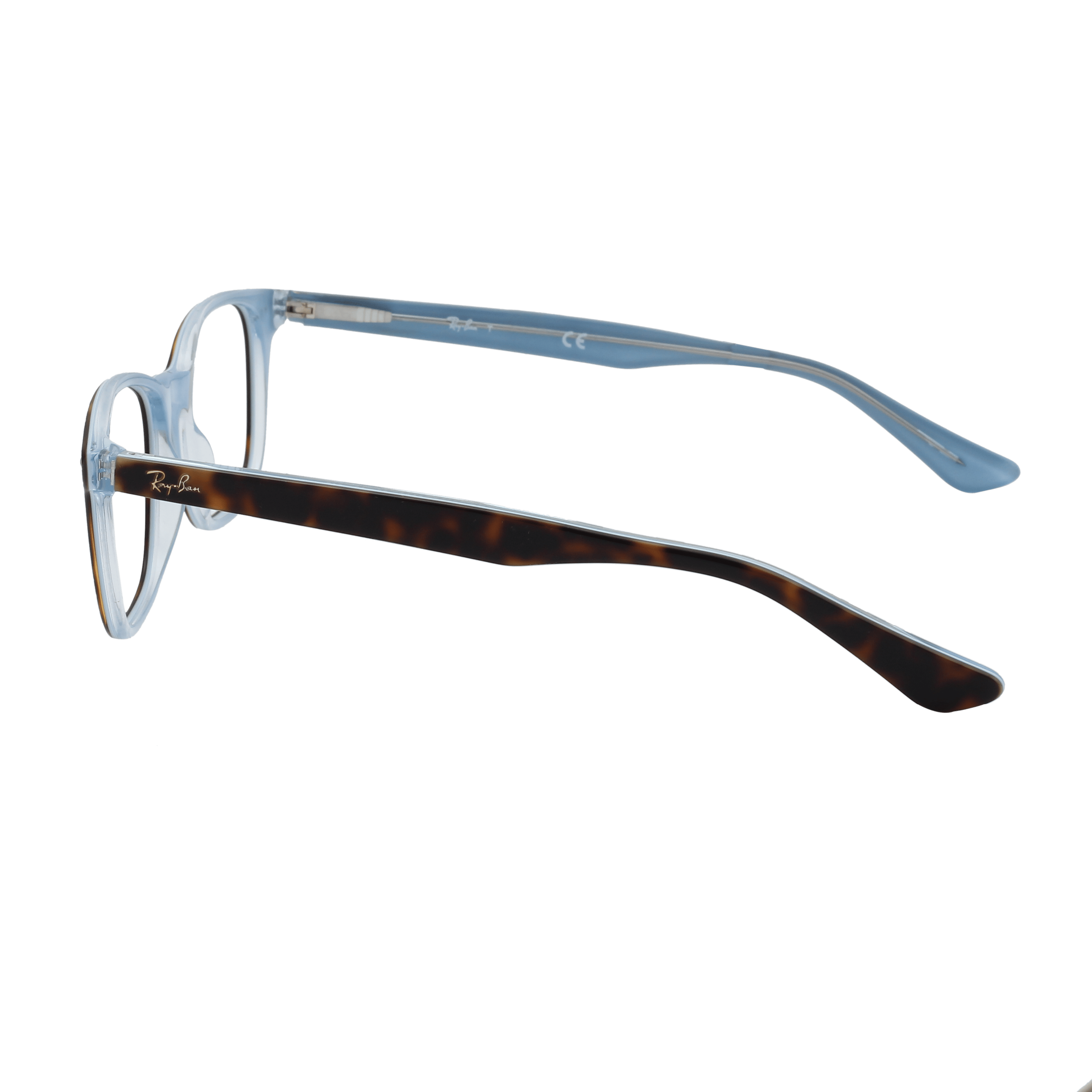 Rayban RX5375 Frame Brown Male Full Shell Frame — Brown frame — view 7