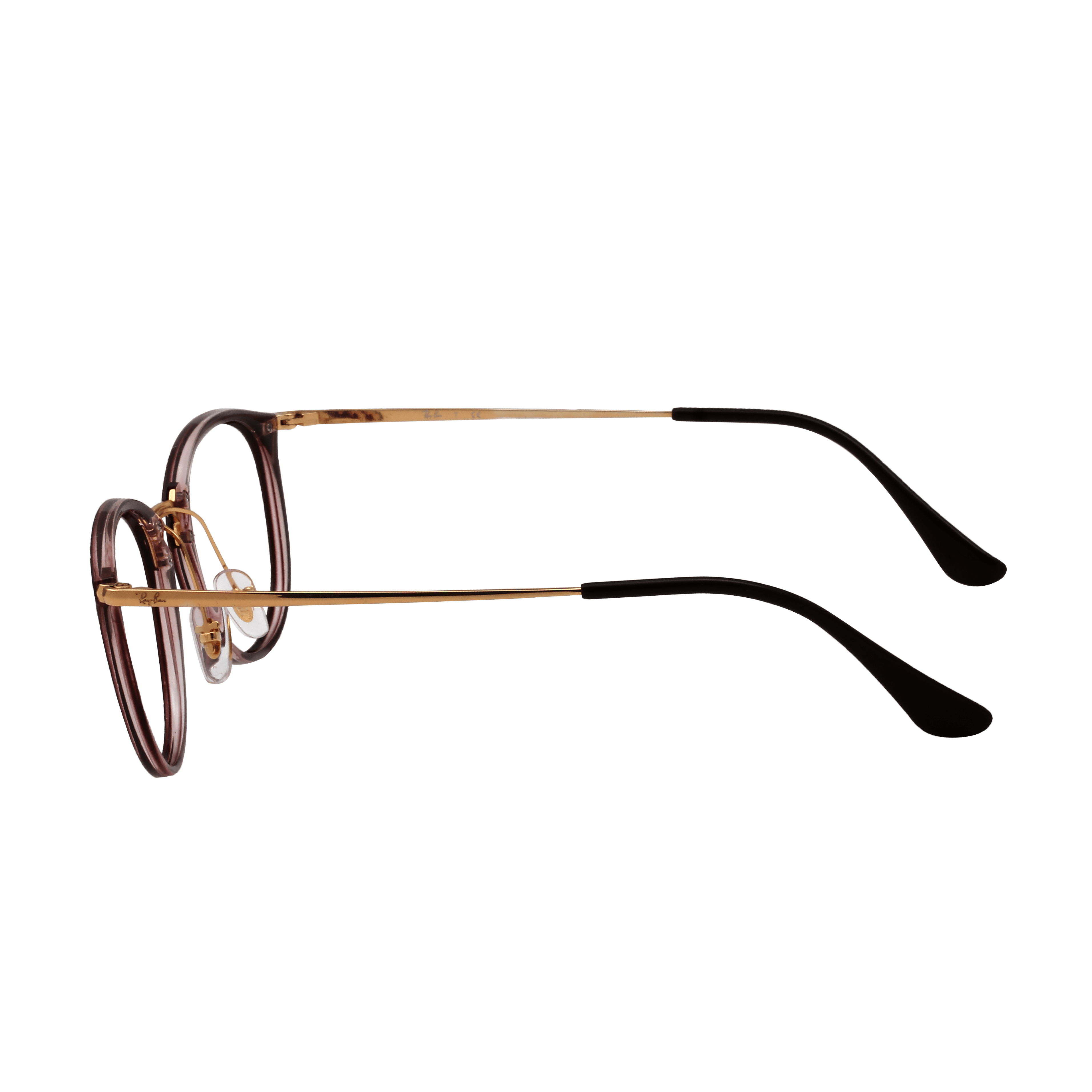 Rayban FR Rayban RX7140 Frame Brown Male Shell Metal Frame — view 3