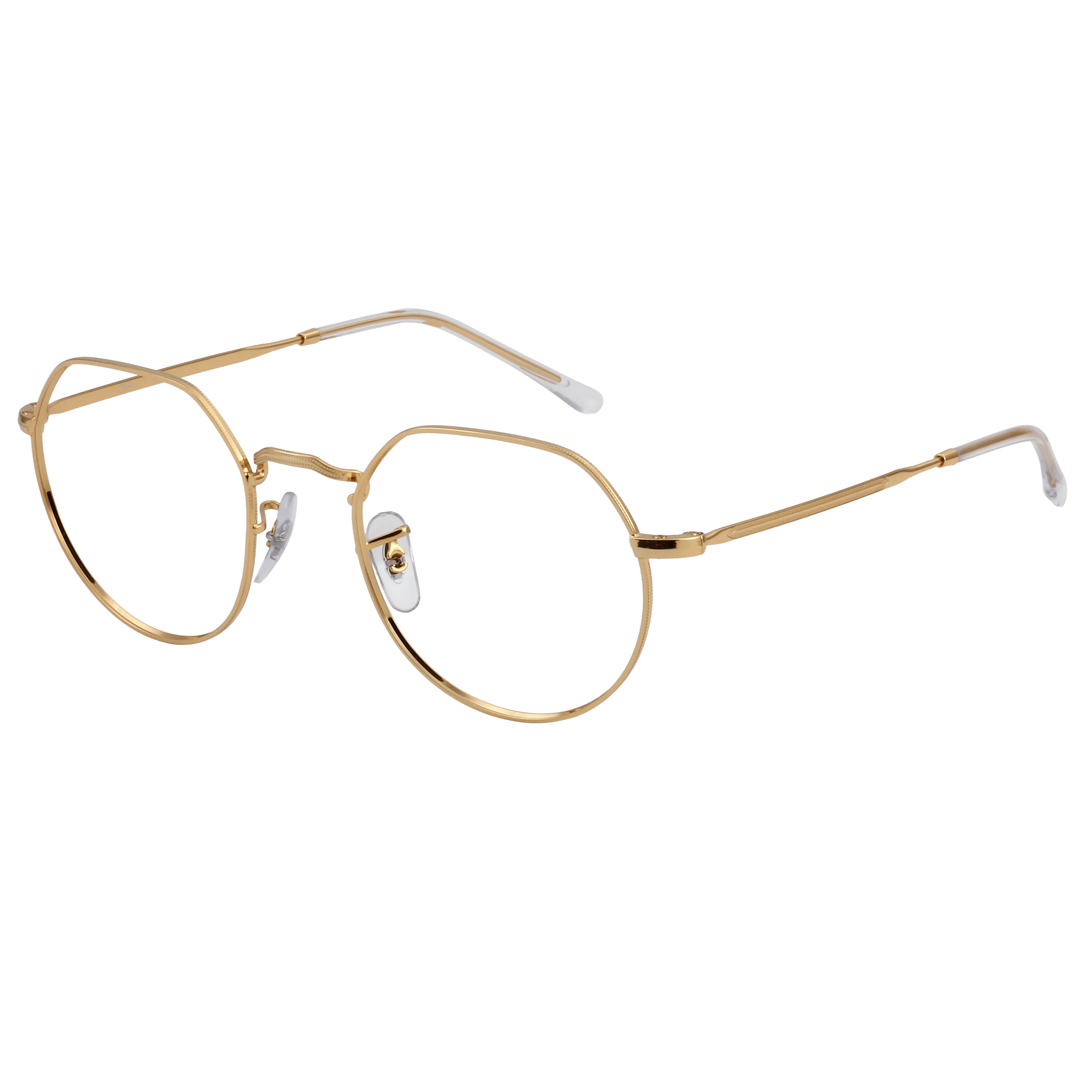 Rayban RX6465 Frame Gold Unisex Full Metal — Gold frame