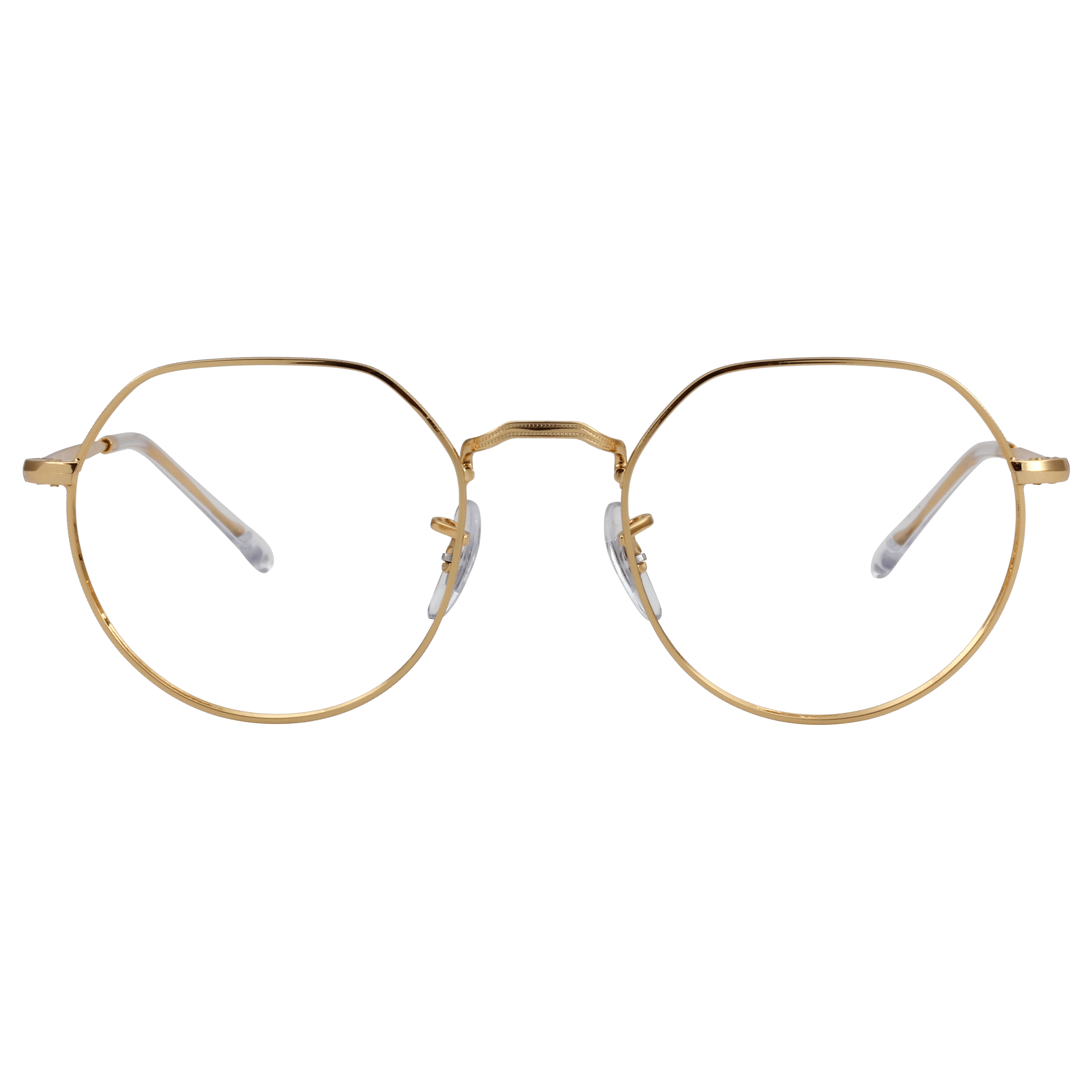 Rayban RX6465 Frame Gold Unisex Full Metal Frame — Gold frame — view 2