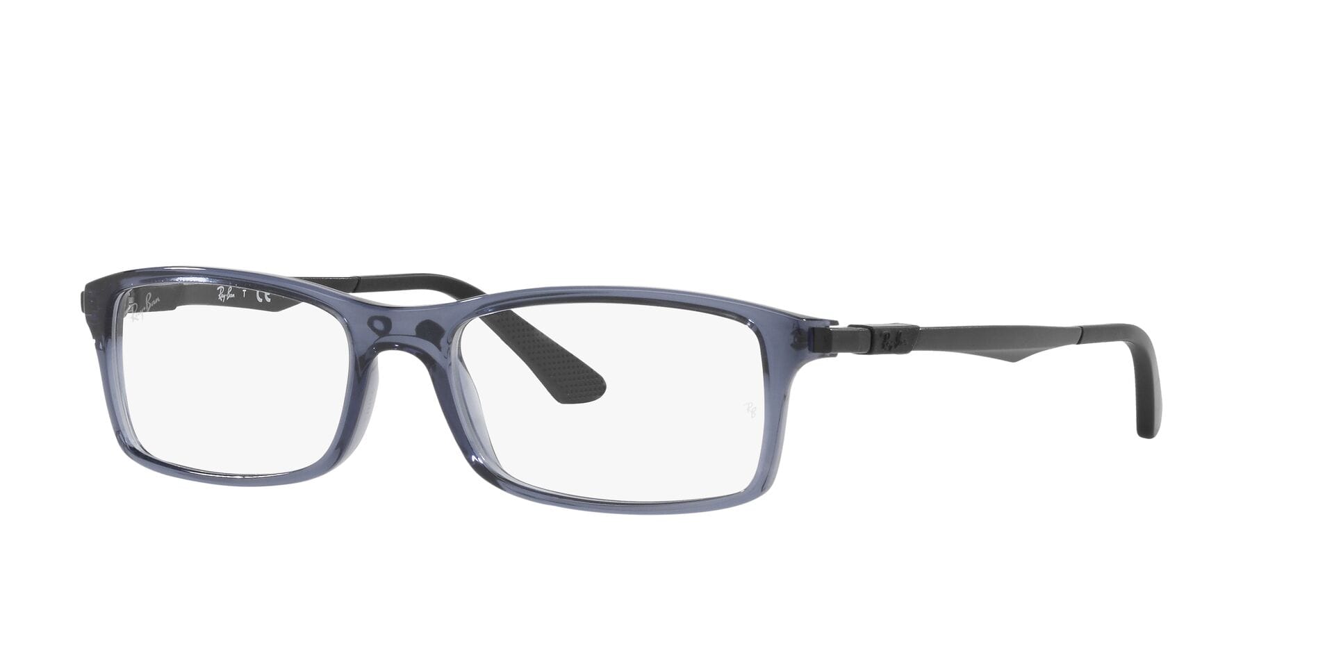 Rayban 0RX7017 Frame Transparent Blue Unisex Full Metal — Transparent Blue frame