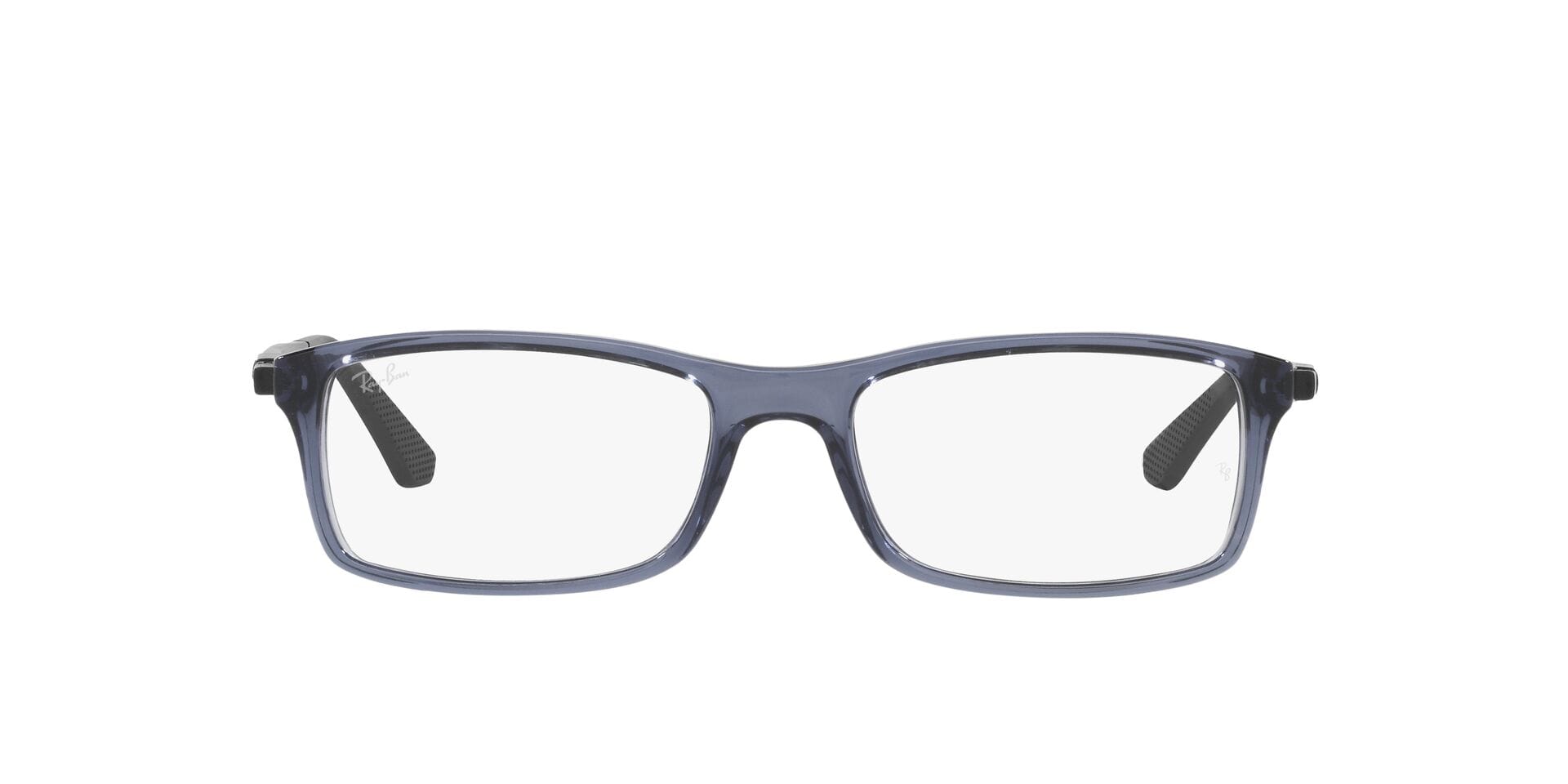 Rayban 0RX7017 Frame Transparent Blue Unisex Full Metal Frame — Transparent Blue frame — view 2