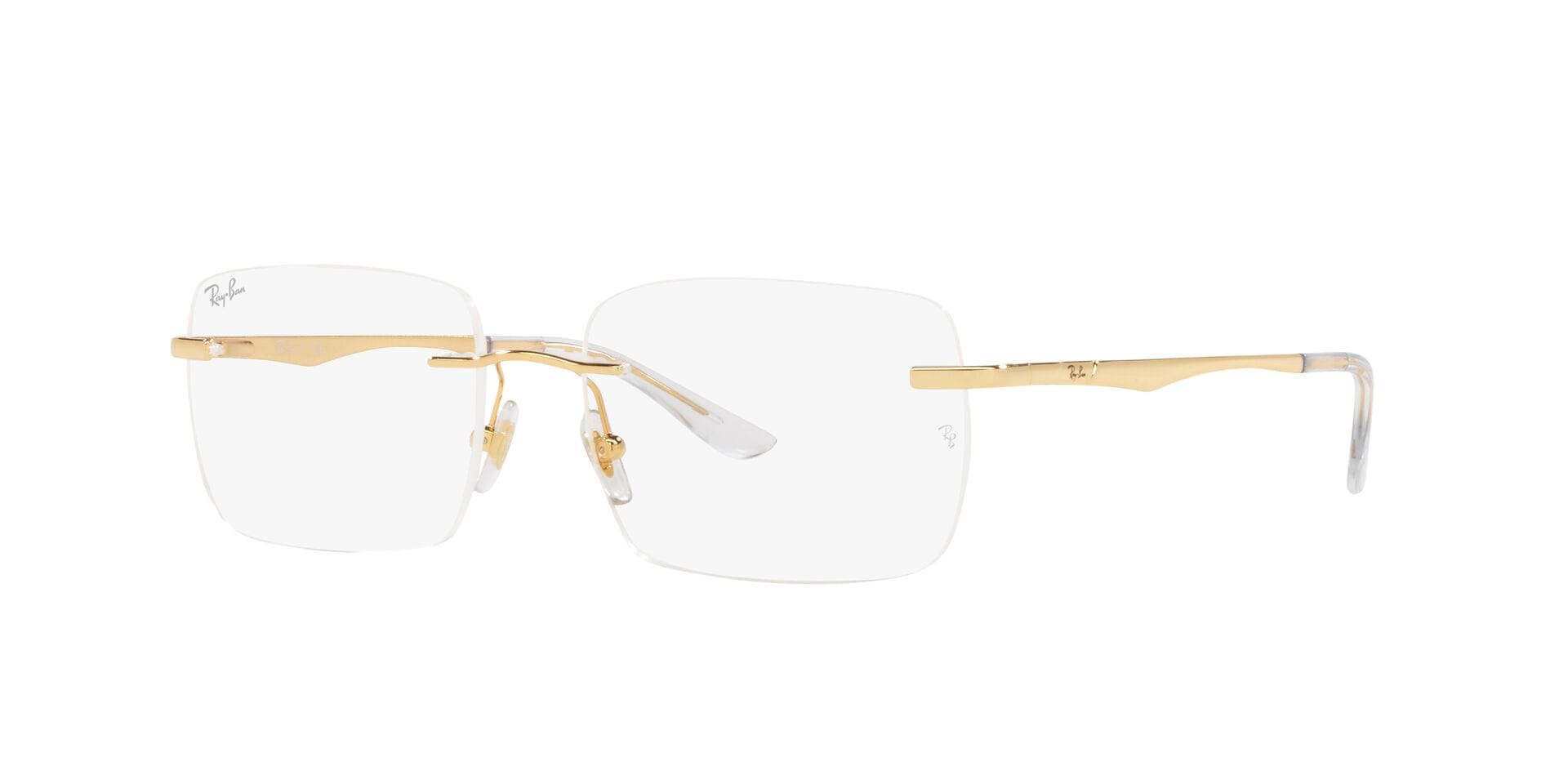 Rayban 0RX6483I Frame Gold Male RimLess Metal