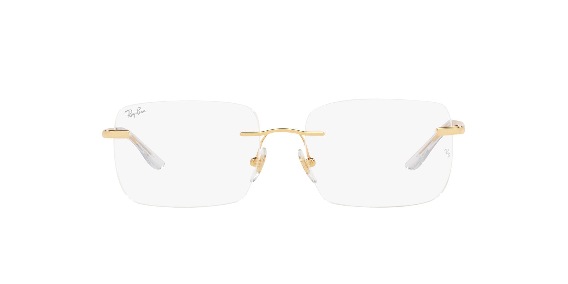 Rayban 0RX6483I Frame Gold Male RimLess Metal Frame — view 2