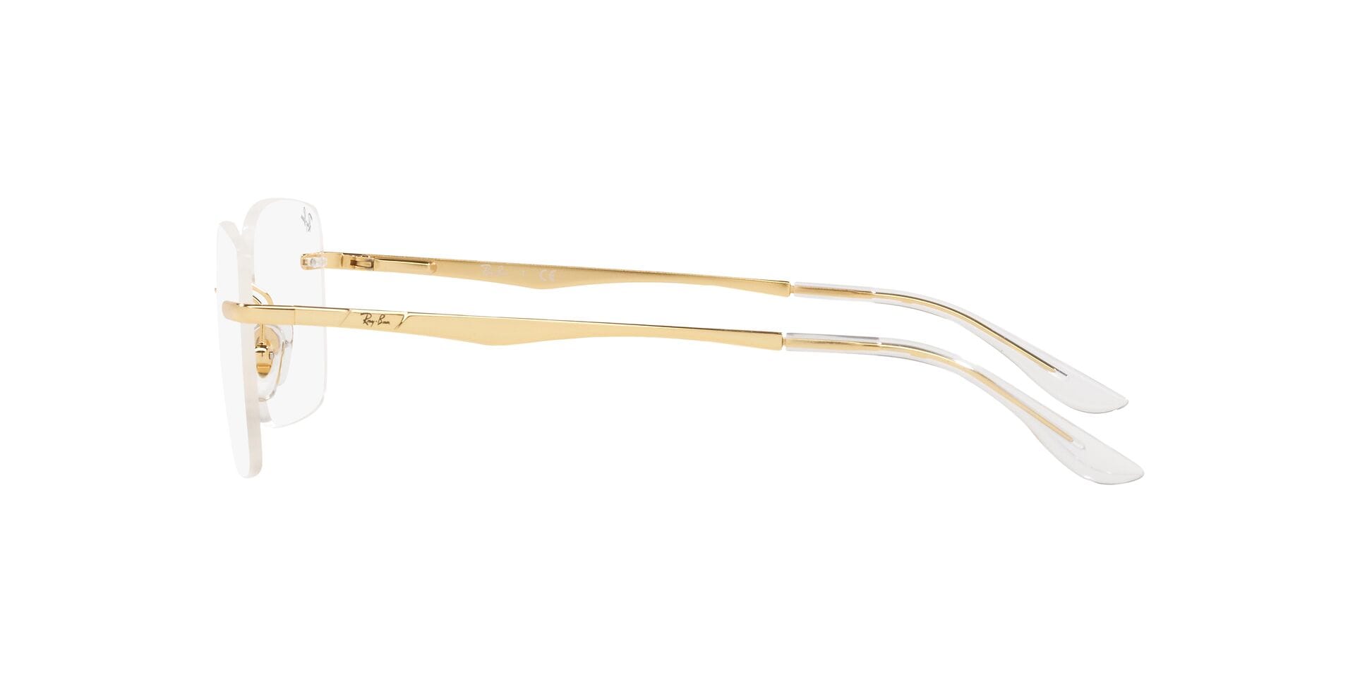 Rayban 0RX6483I Frame Gold Male RimLess Metal Frame — view 3