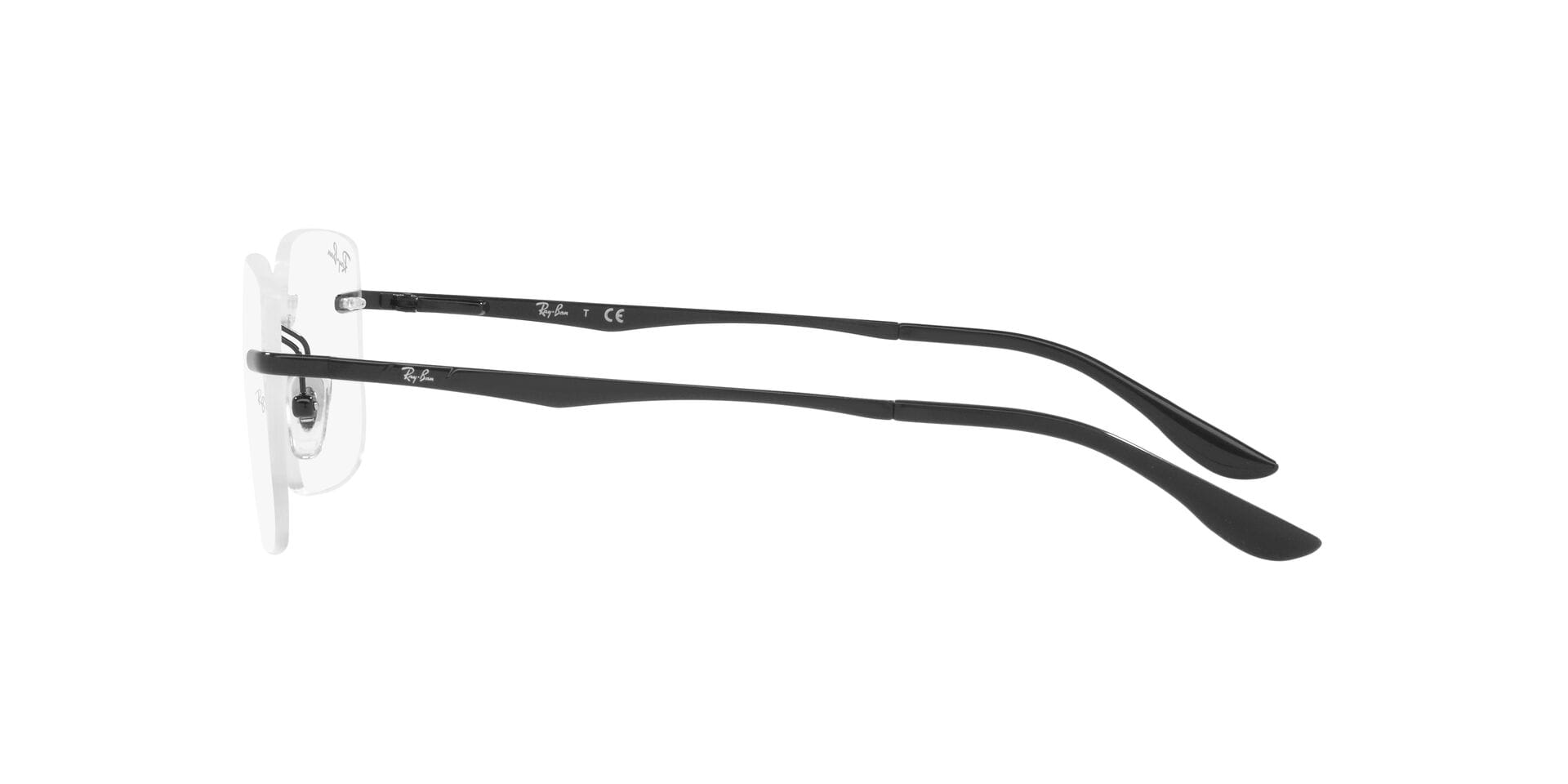 Rayban 0RX6483I Frame Black Male RimLess Metal Frame — view 3