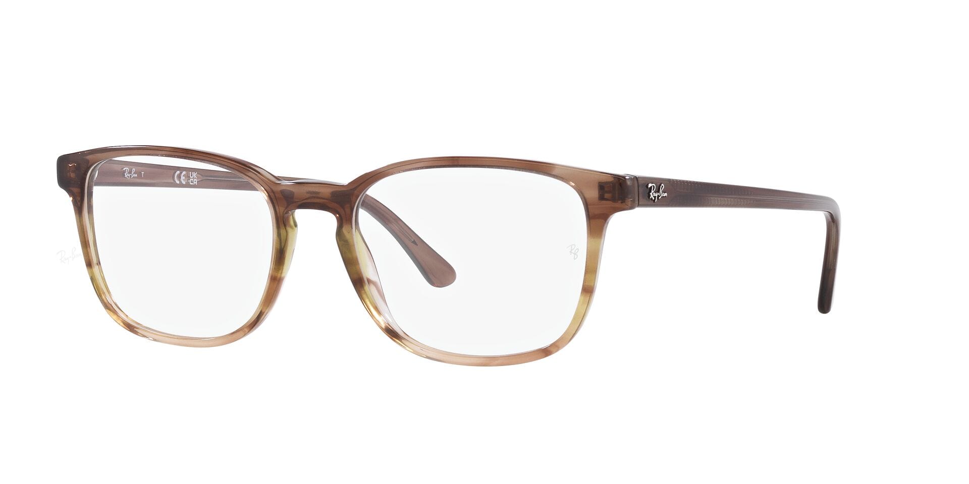 Rayban 0RB5418 Frame Brown Unisex Full Shell — Brown frame