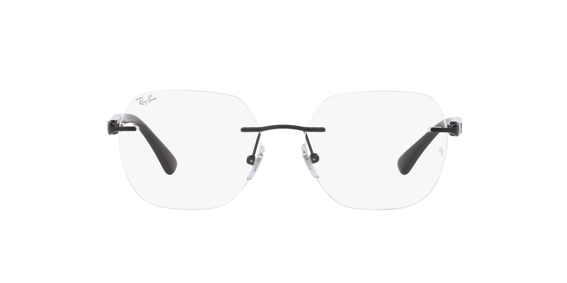 Rayban 0RB6504I Frame Black Unisex RimLess Shell Frame — Black frame — view 2