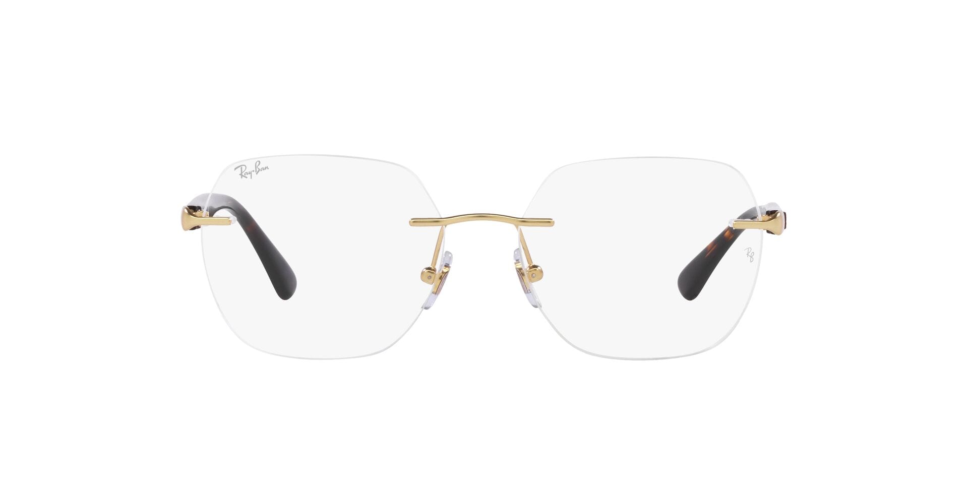 Rayban 0RB6504I Frame Gold Unisex RimLess Shell Frame — Gold frame — view 2